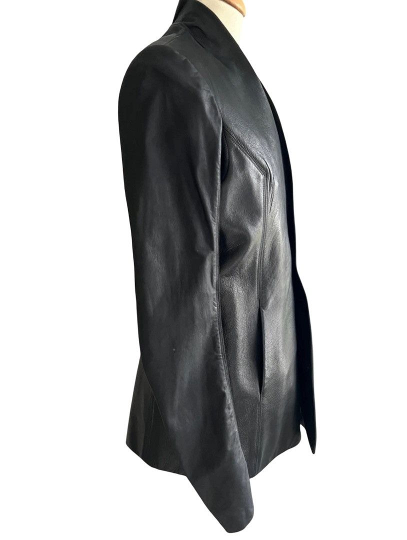 Rick Owens Rick Owens “Hollywood” Wrap Leather Jacket – Black Unisex Size US S / EU 44-46 / 1 - 5 Thumbnail