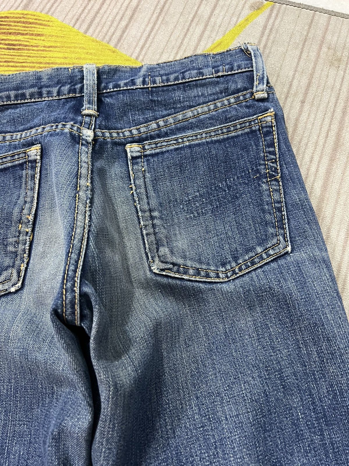 Vintage 70’s Bison Genuine Western Mudwash Bootcut Zip Talon Jean Size US 29 - 14 Thumbnail