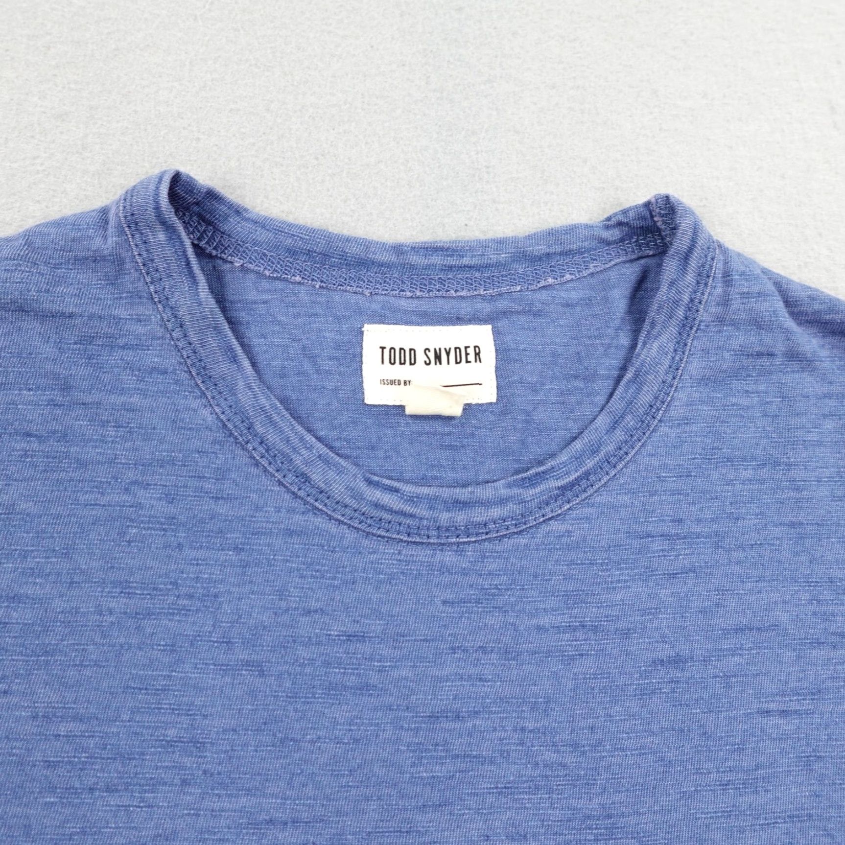 Todd Snyder VINTAGE Todd Snyder Shirt Womens Medium Blue Pocket Short Sleeve Top Crewneck Tee Size M / US 6-8 / IT 42-44 - 2 Thumbnail