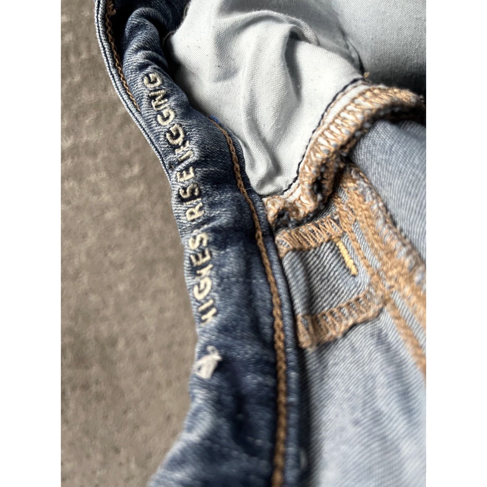 American Eagle Outfitters American Eagle Highest Rise Jegging Blue Jeans Women Size 2 Regular Ankle Zip Size 26" / US 2 / IT 38 - 7 Thumbnail