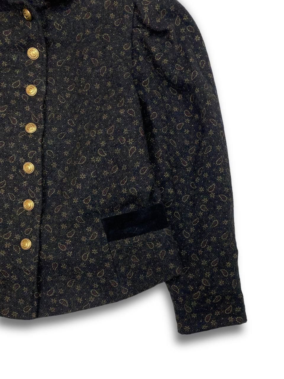 Vintage 80s Vintage BASSET West Germany Tweed Womens Blazer M519 Size M / US 6-8 / IT 42-44 - 2 Thumbnail
