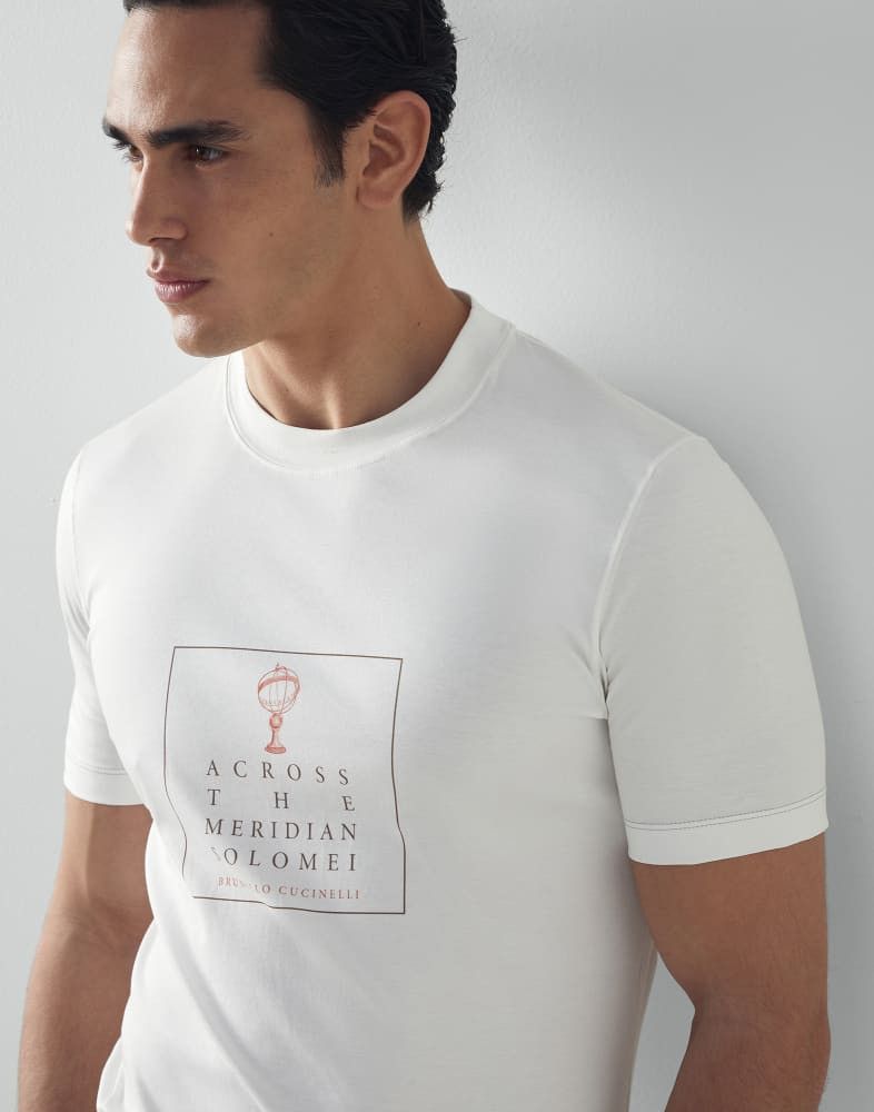 Brunello Cucinelli o1w1db10924 T-Shirt in White Size US XS / EU 42 / 0 - 2 Thumbnail
