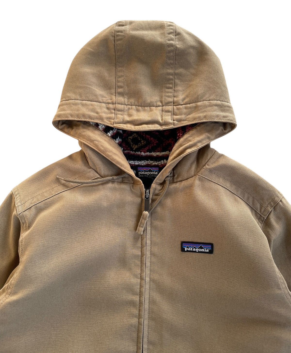 Patagonia Canvas Lined Sherpa Hoodie