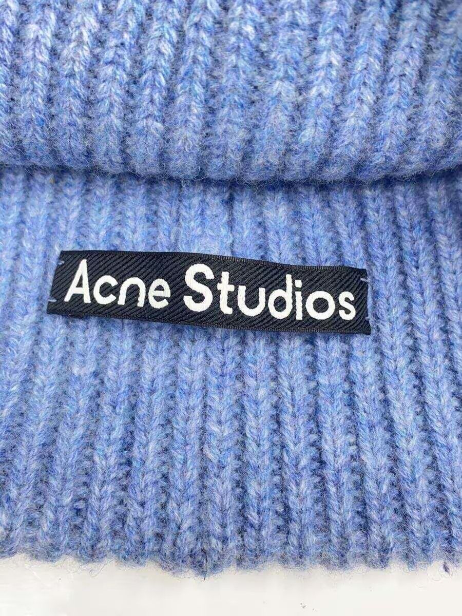 Acne Studios Smiley Patch Ribbed Wool Knit Beanie Size ONE SIZE - 4 Thumbnail