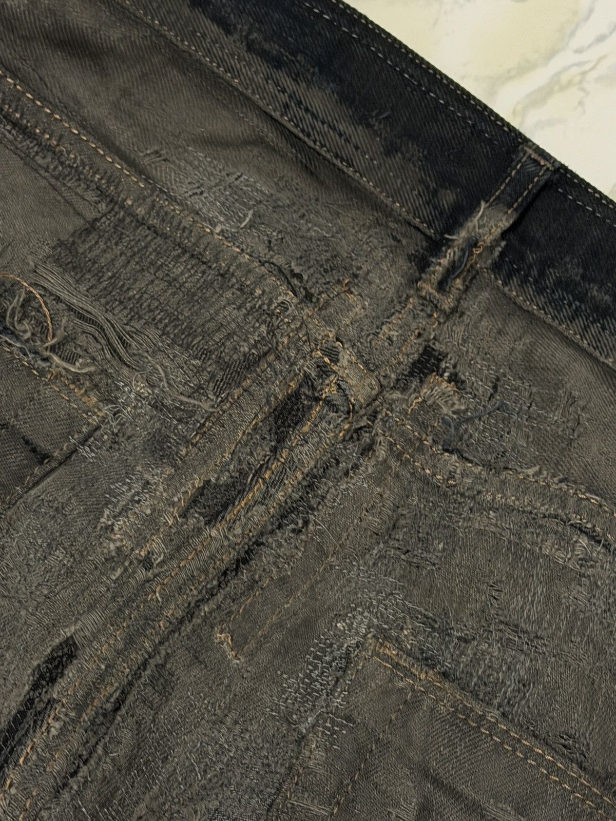 Rick Owens Drkshdw Rick Owens Hogwash Detroit Cut Denim Size US 29 - 10 Thumbnail