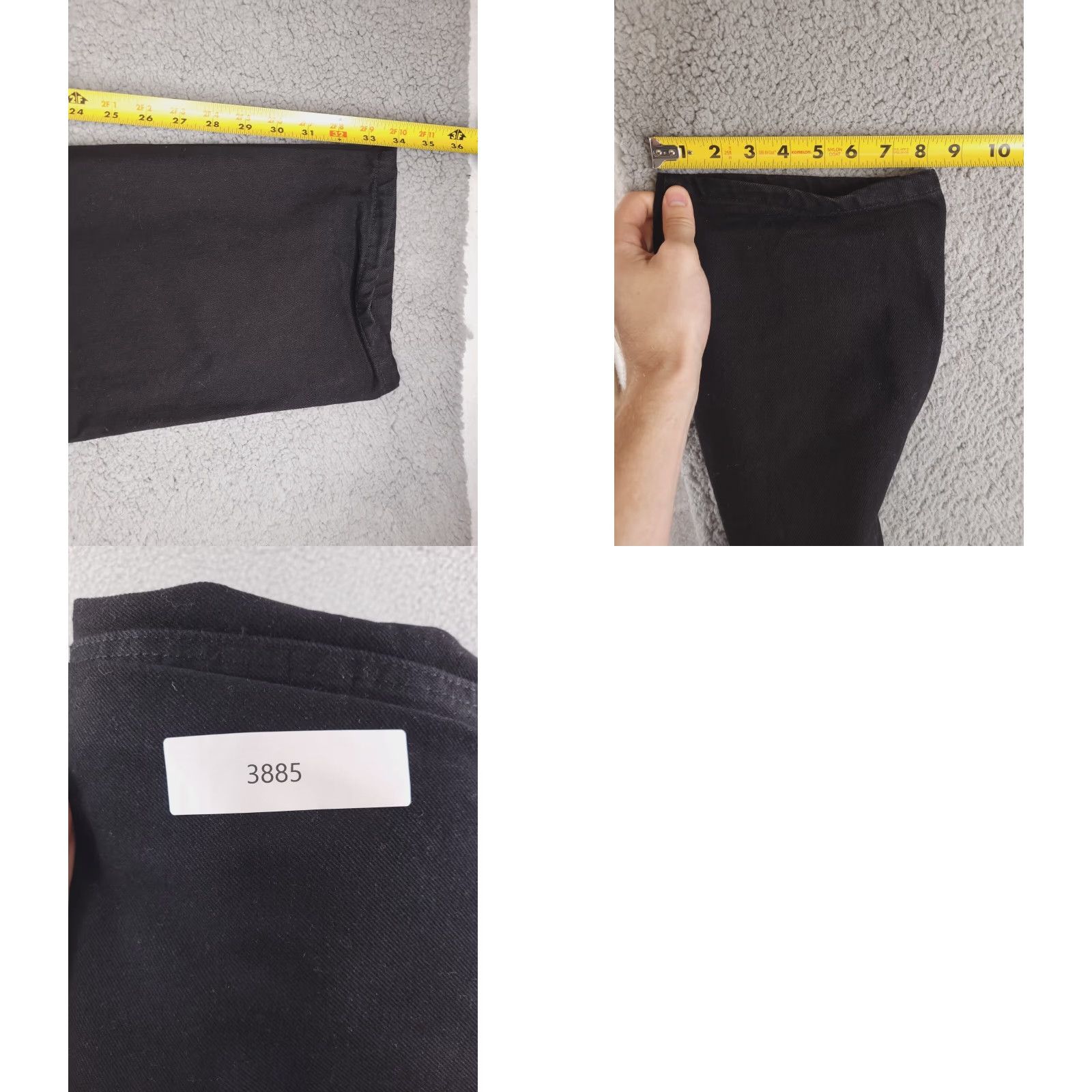 Wrangler Wrangler Jeans Mens 36x34 Black Straight Cotton Denim Pants Size US 36 / EU 52 - 8 Thumbnail