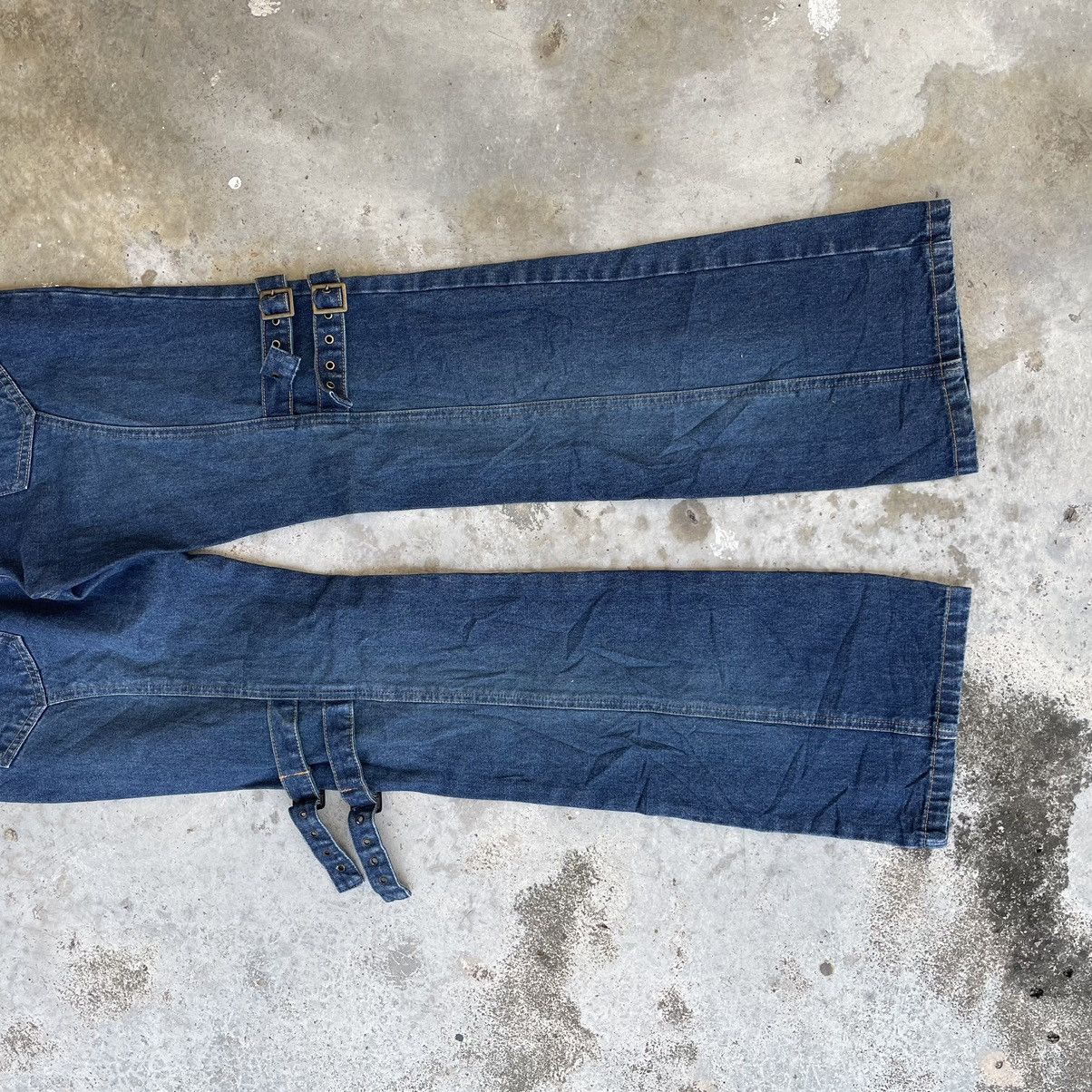 Seditionaries Vintage Jouer Aux Echecs Flare Punk Bondage Tactical Denim Size US 29 - 7 Thumbnail