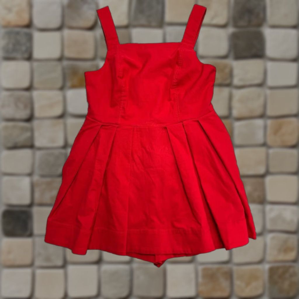 strapless open back dress Anthropologie Red Lace "Summer Moon Dress" by Maeve, Size 6, Originall   The Mustard Dandelion