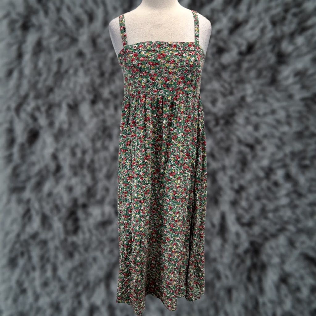 Vintage Natural Life Empire Waist Boho Cottagecore Floral Maxi Dress Women’s XS S Flowy Dress Size XS / US 0-2 / IT 36-38 - 1 Thumbnail