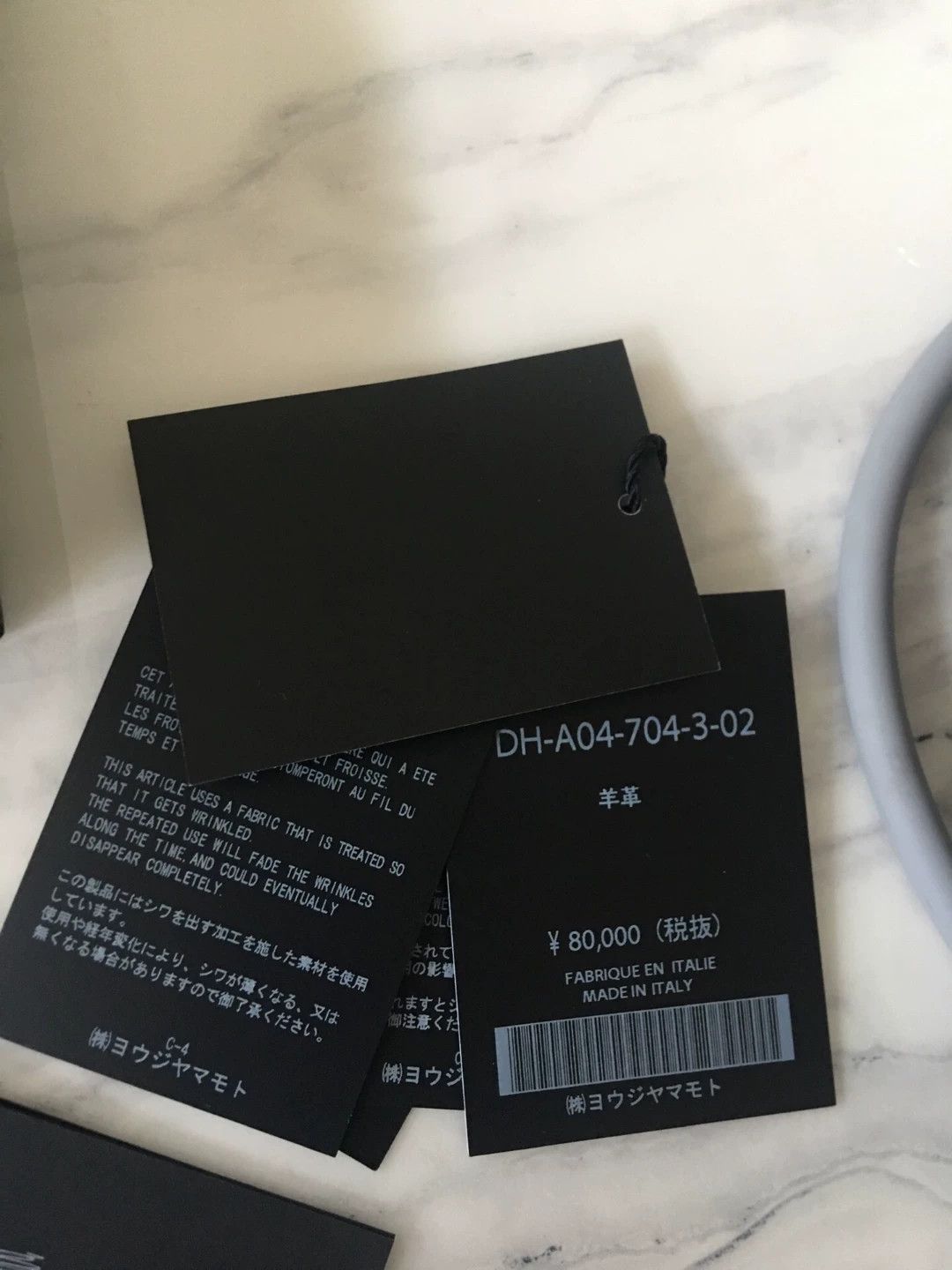 Yohji Yamamoto Yohji Yamamoto Lambskin Long Zip Wallet (New, Made in Italy) Size ONE SIZE - 8 Thumbnail
