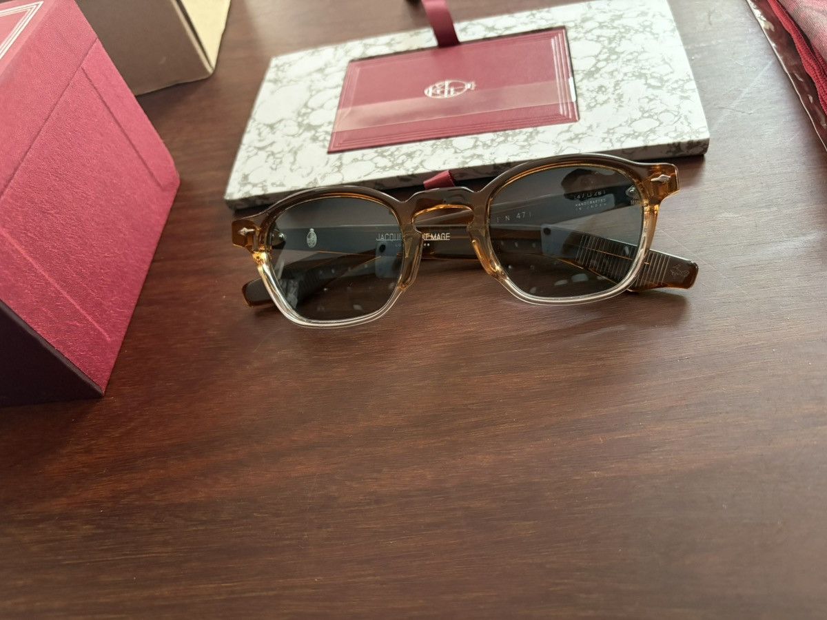 Jacques Marie Mage JACQUES MARIE MAGE Zephirin 47I Acetate HIKORY FADE (RARE) Size 46 - 2 Thumbnail