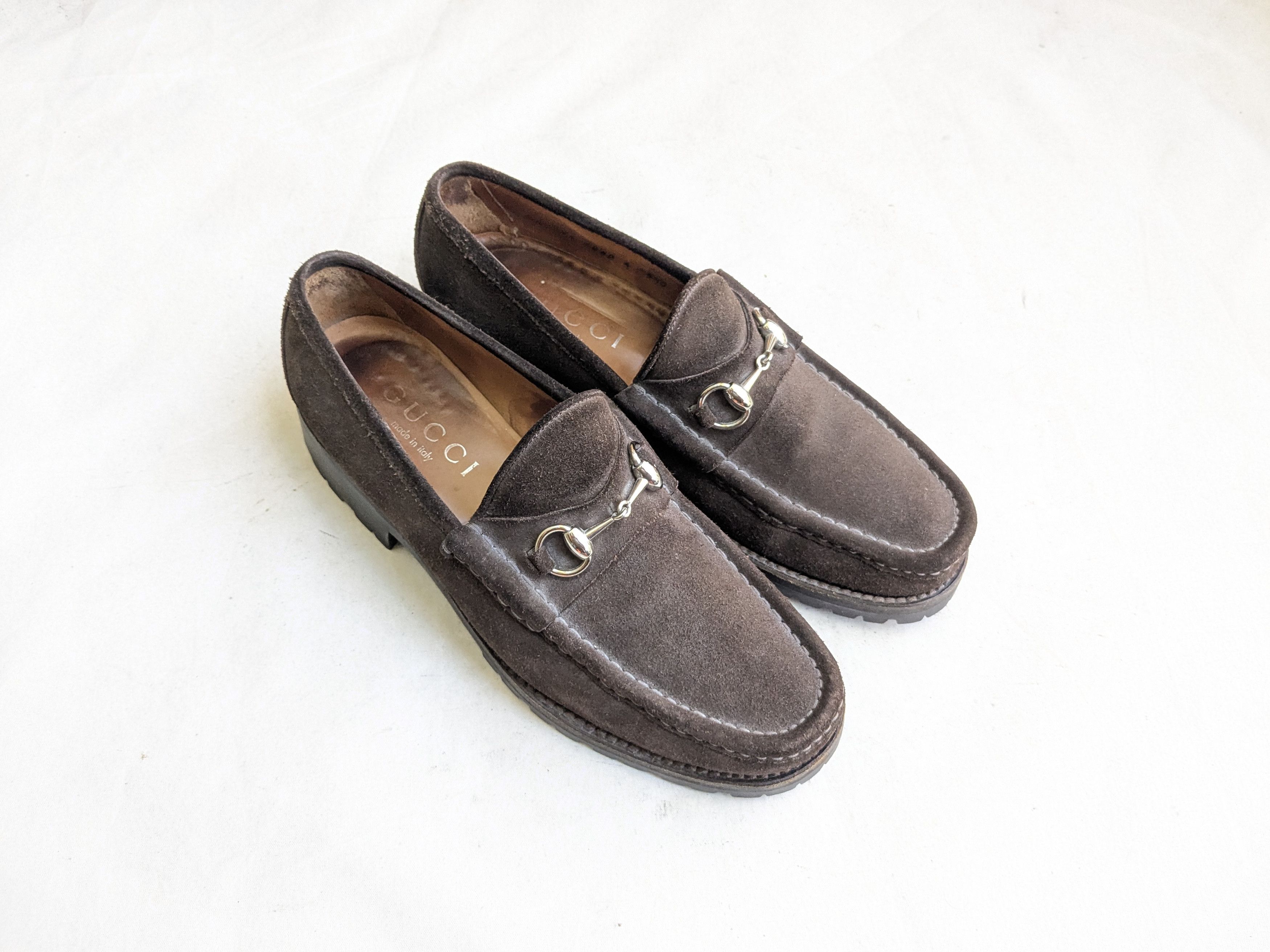 Gucci Gucci Horsebit Loafers Brown Suede Leather 9.5 Snaffle Mules Size US 9.5 / EU 42-43 - 1 Thumbnail
