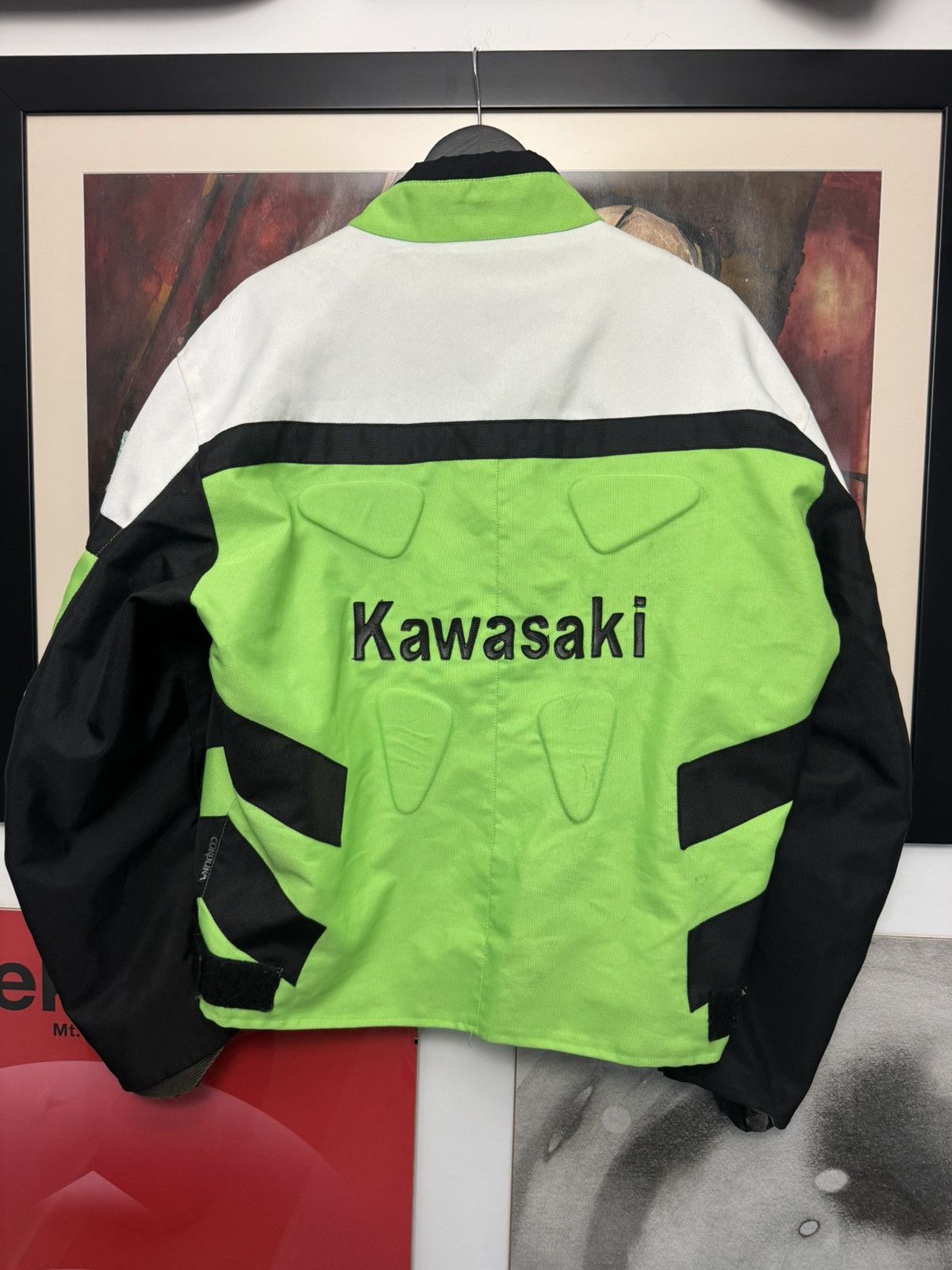 Vintage Vintage Y2k Kawasaki Racing Jacket Hype Rare Green Cordura Size US L / EU 52-54 / 3 - 2 Thumbnail