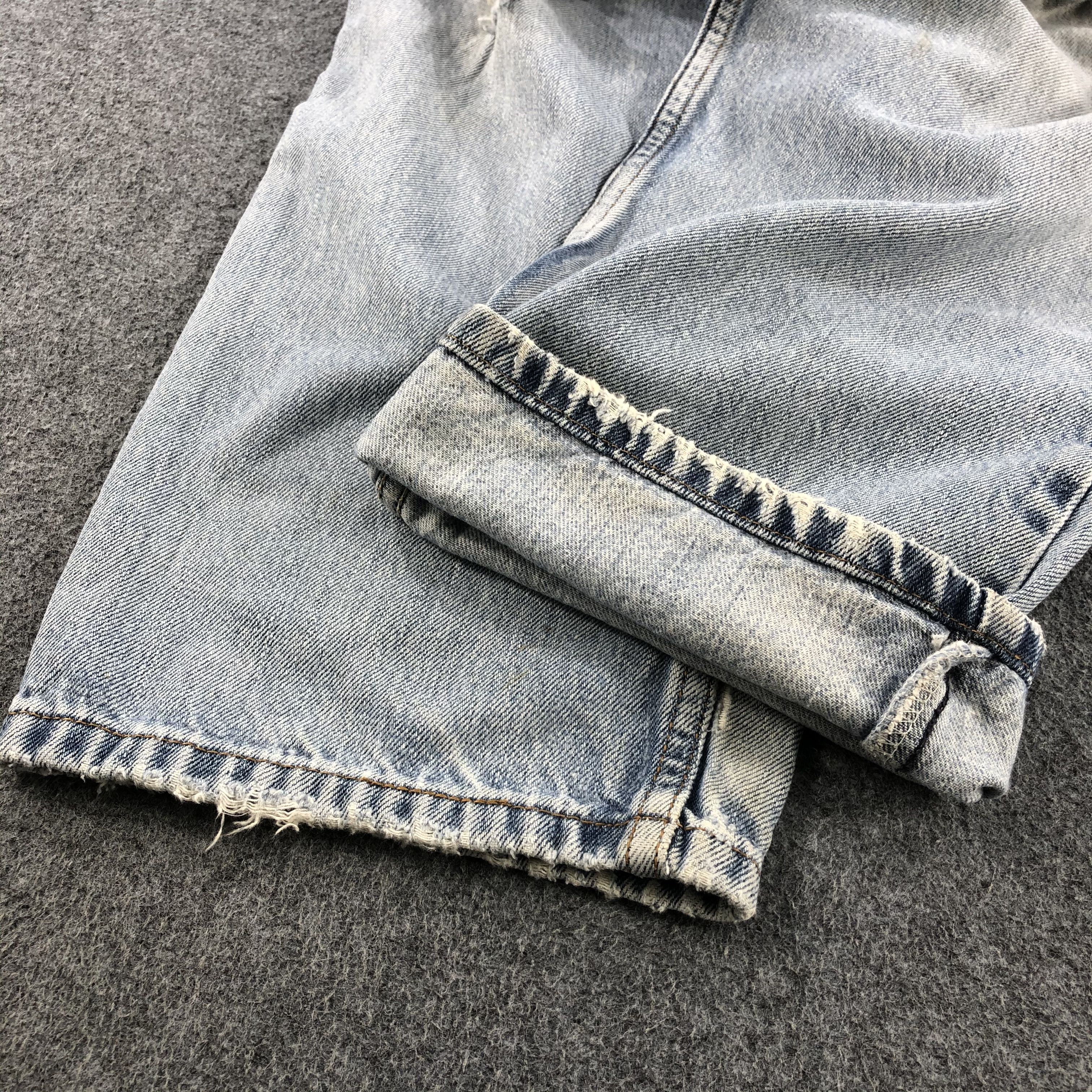Levi's Distressed Vintage Levis 550 Jeans Light Washed Denim-J996 Size US 35 - 6 Thumbnail