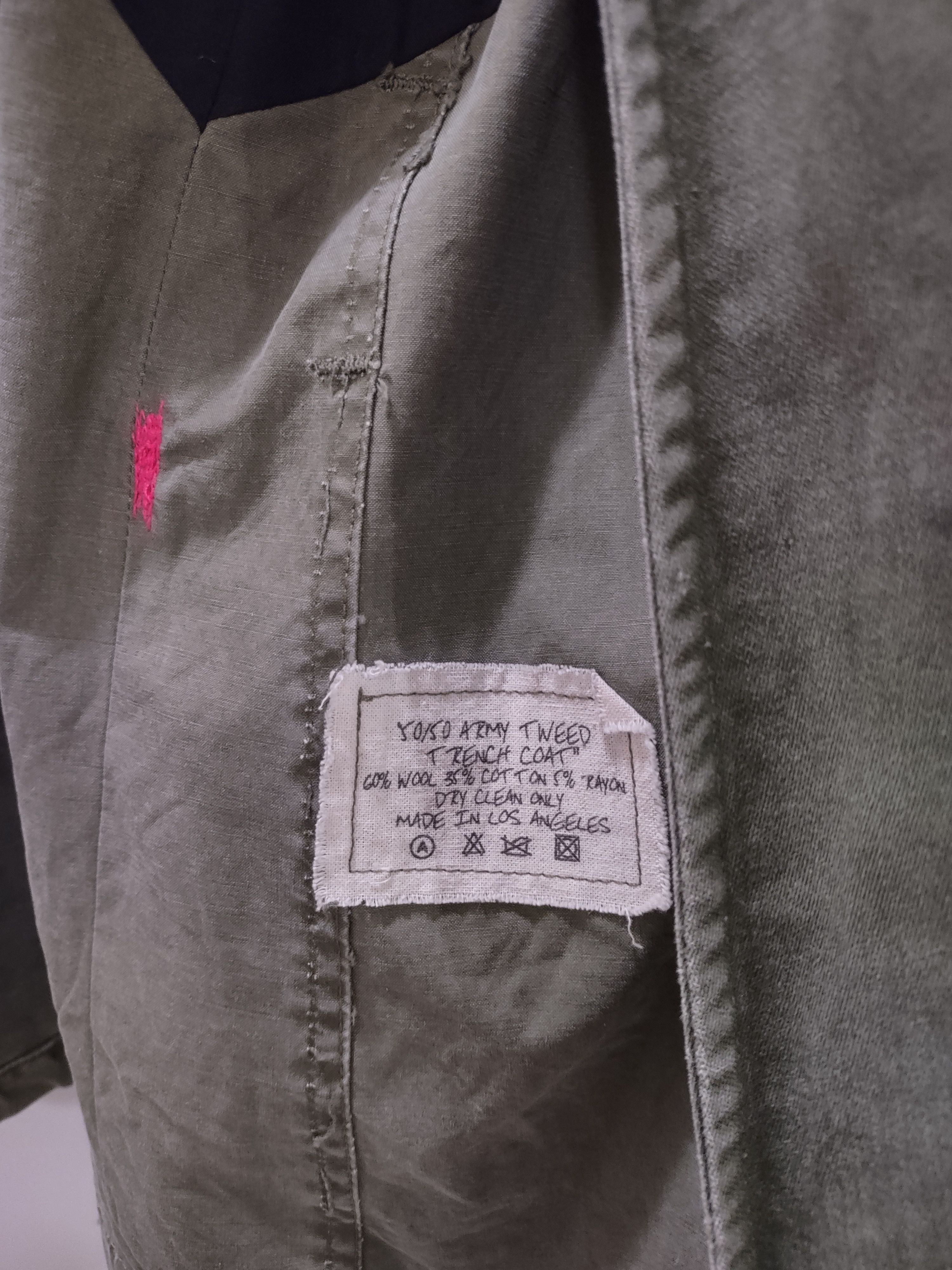 Greg Lauren Greg Lauren 50/50 Army Tweed Trench Coat size 5 XXL Size US XXL / EU 58 / 5 - 4 Thumbnail