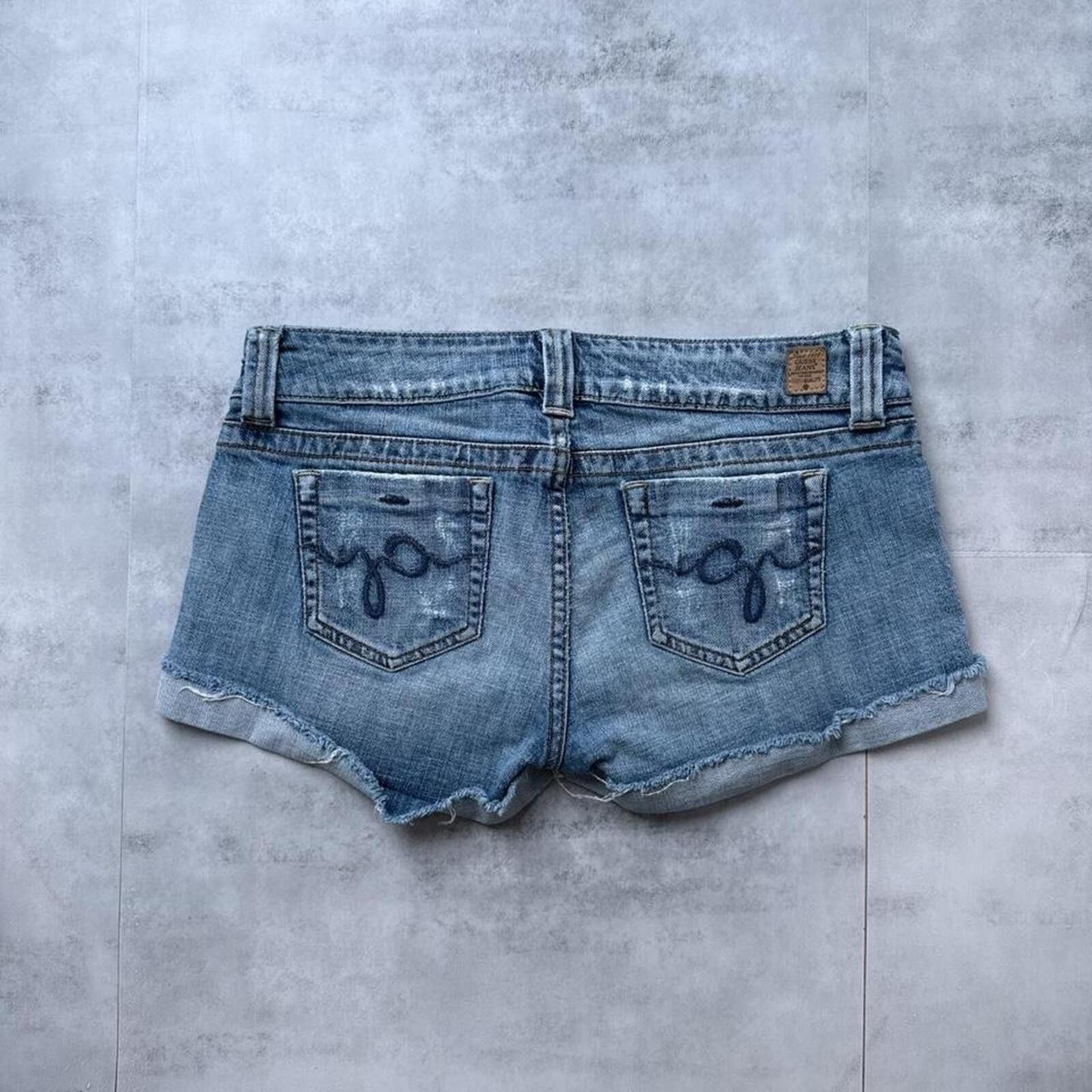 Guess Y2K Guess Denim Blue 00s Mini Shorts Size 30" / US 8 / IT 44 - 2 Thumbnail