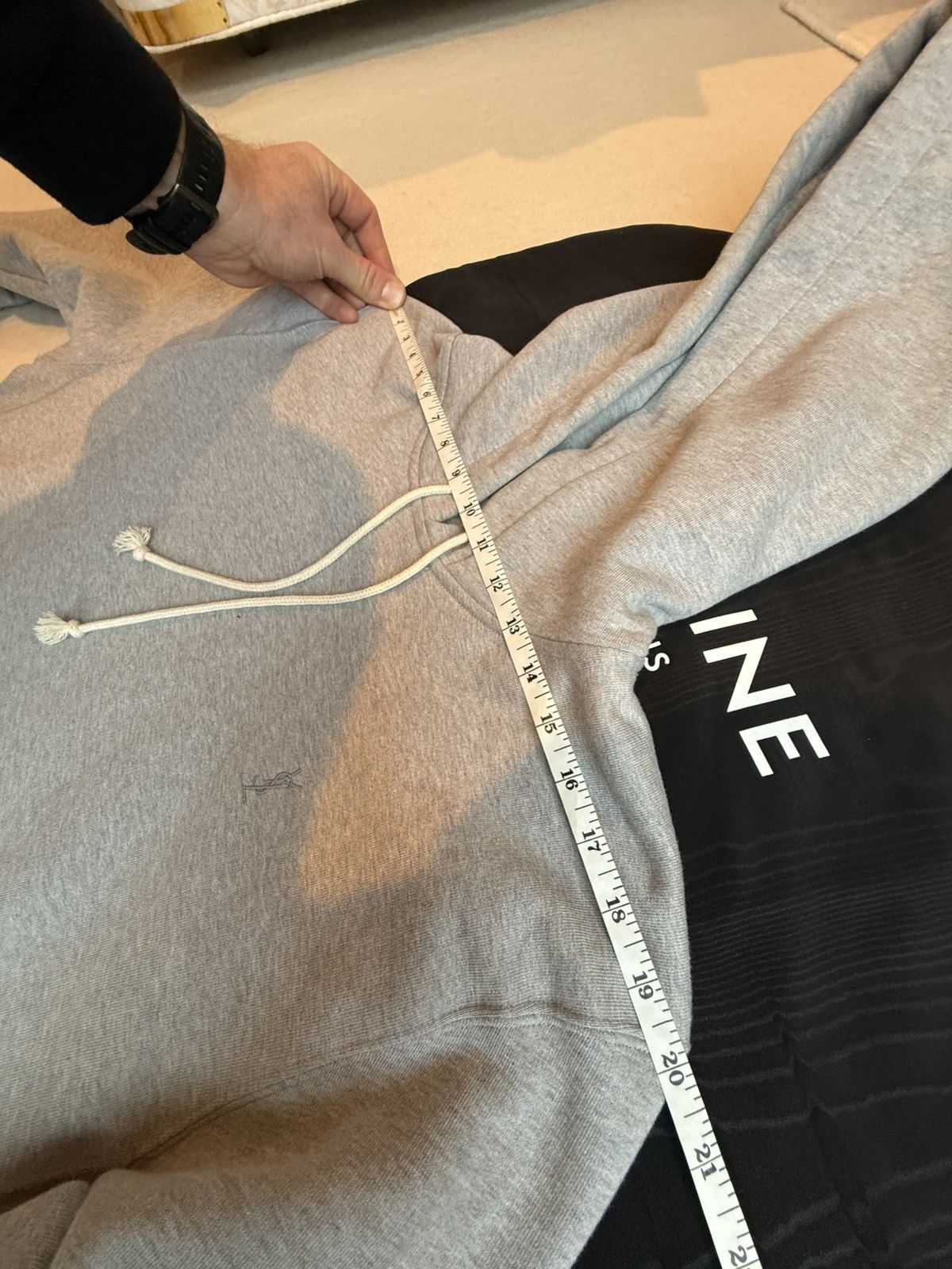 $1.4k FW23 Saint Laurent Cassandre logo hoodie L