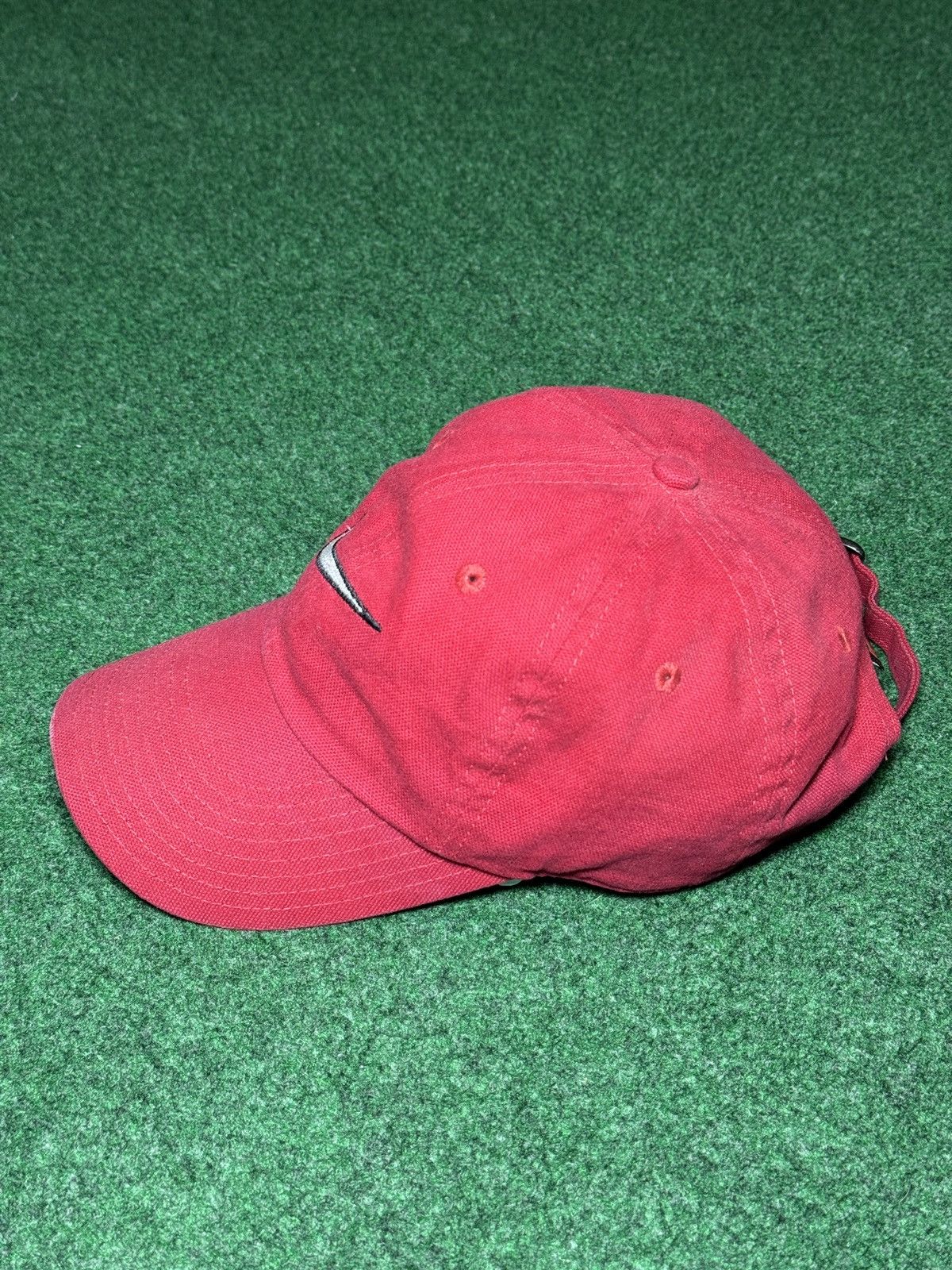 Nike Vintage Nike 90s Swoosh Check Strapback Baseball Cap Hat Size ONE SIZE - 2 Thumbnail