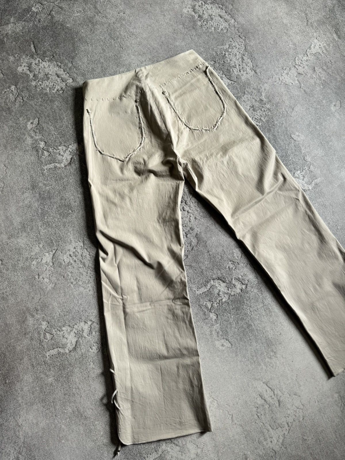 Marithe + Francois Girbaud Marithe Francois Girbaud Beige Pants Lace Detail Size IT 42 Size 28" / US 6 / IT 42 - 5 Thumbnail