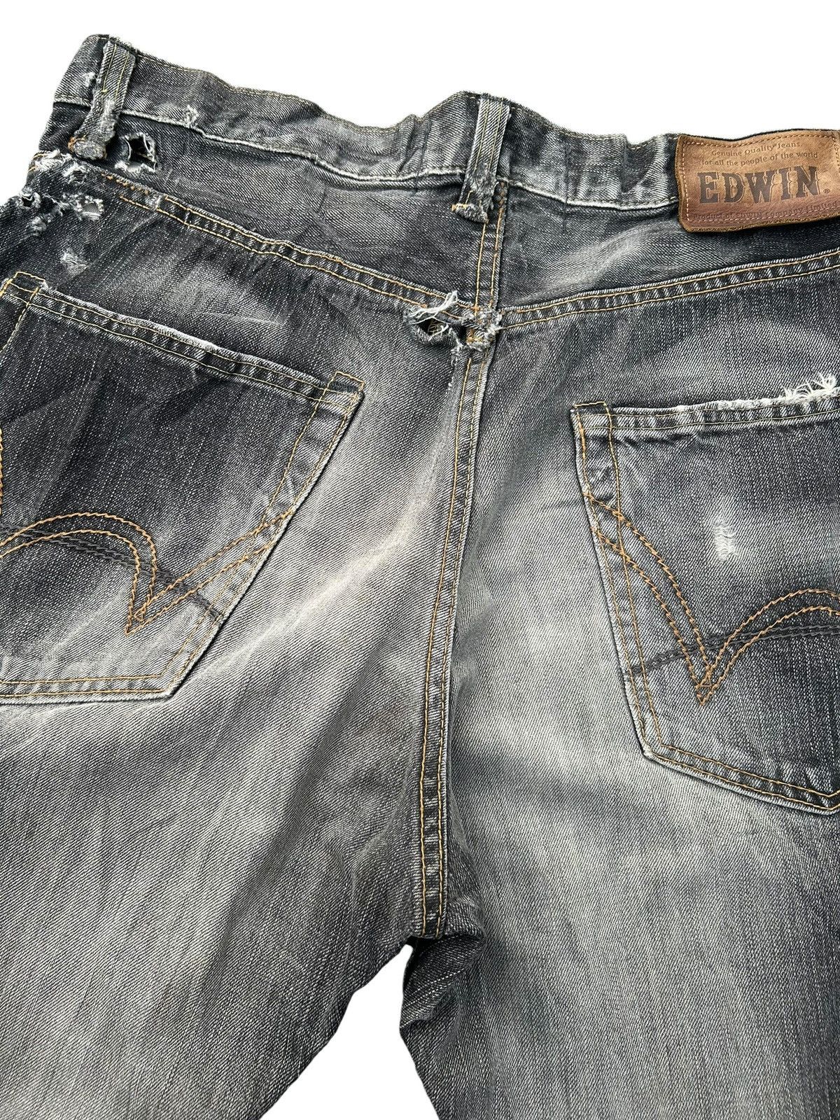Kapital Thrashed Vintage Edwin 505V Selvedge Denim Jeans Size US 36 / EU 52 - 15 Thumbnail