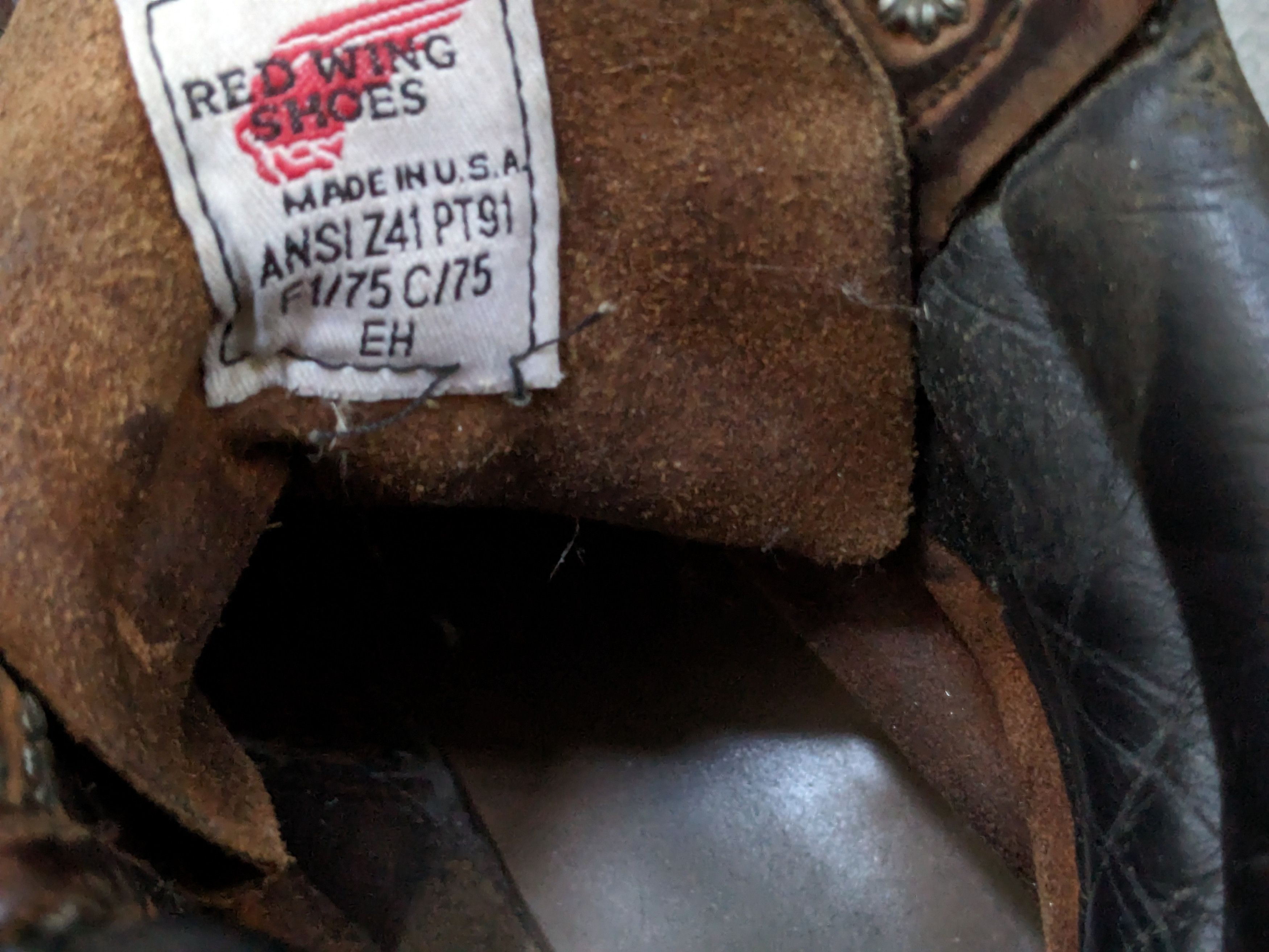 Red Wing × Vintage Vintage Red Wings Work Boots 6 D Combat Brown Leather Size US 6 / EU 39 - 9 Thumbnail