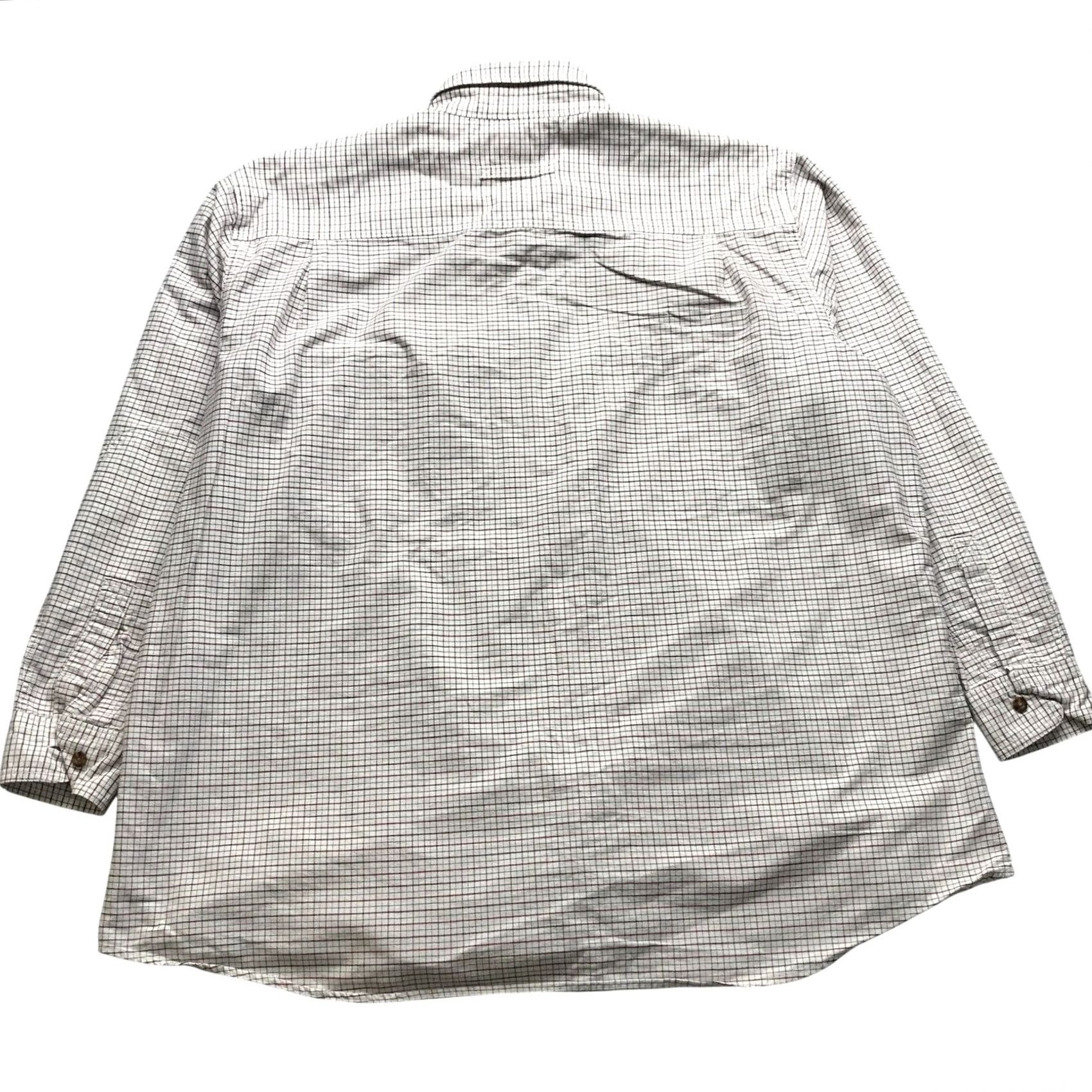 Vintage Woolrich Button Down Shirt Men's 2XL Long Sleeve Pocket Check White Red Maroon Size US XXL / EU 58 / 5 - 2 Thumbnail