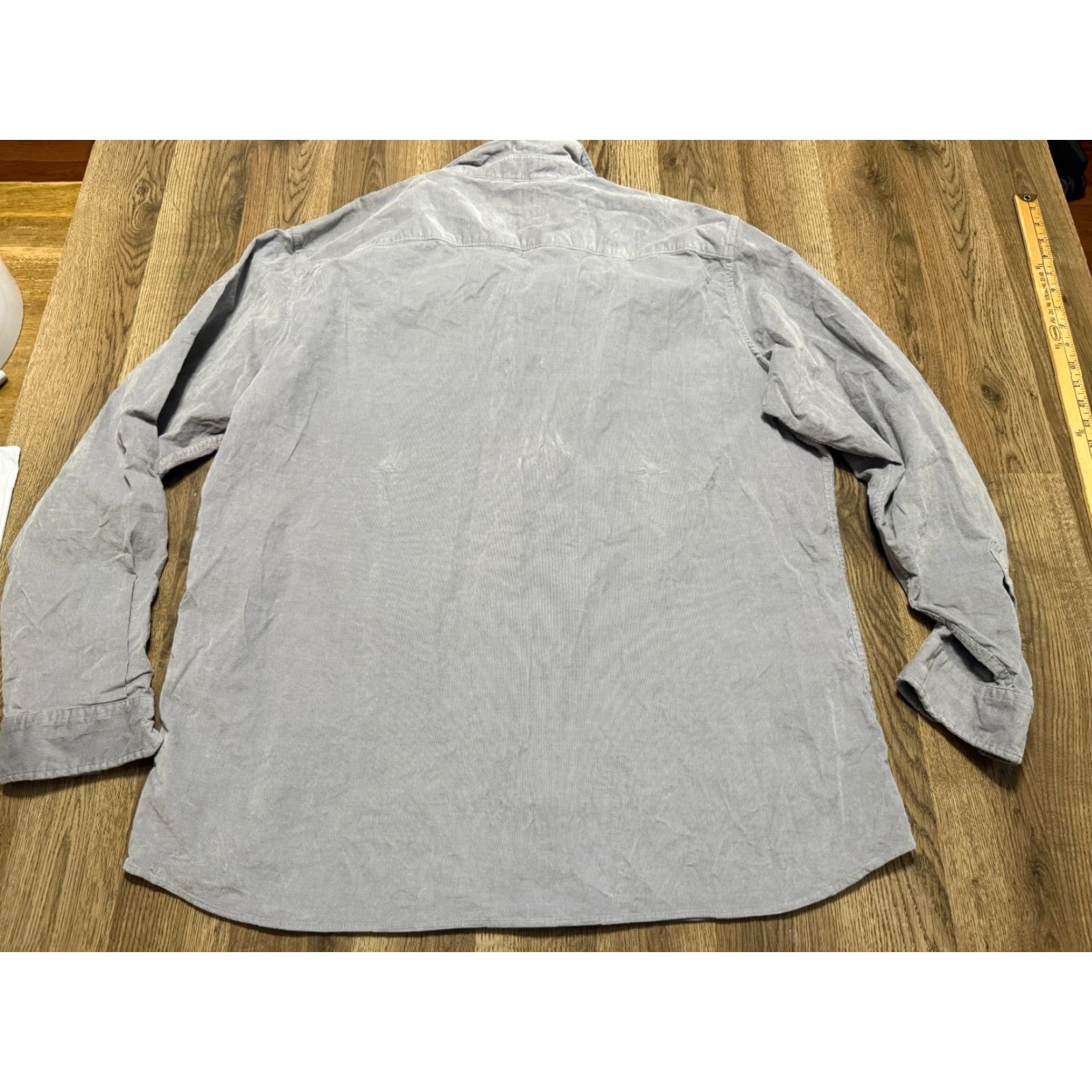 Apt. 9 Apt. 9 Shirt Men's XXL Gray Button Up Long Sleeve Slim Fit Premier Size US XXL / EU 58 / 5 - 2 Thumbnail
