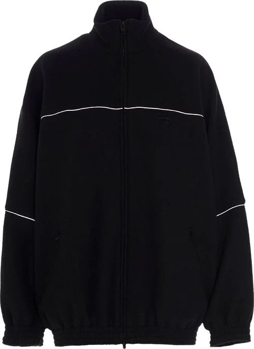 image of Balenciaga O1Mt1Gz0424 Tracksuit Jacket In Black, Women's (Size Small)