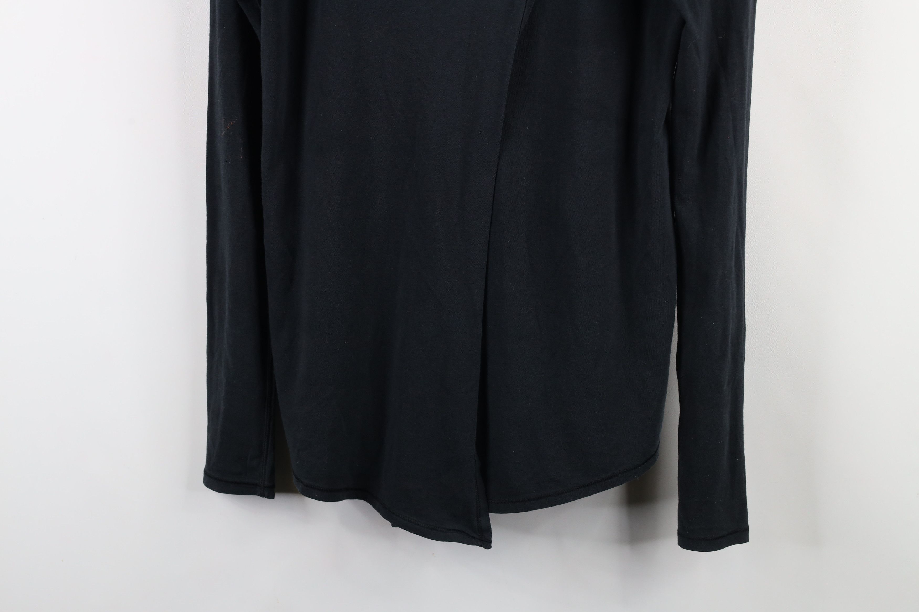 Lululemon × Vintage Lululemon Open Front Wrap Long Sleeve T-Shirt Black Size M / US 6-8 / IT 42-44 - 3 Thumbnail