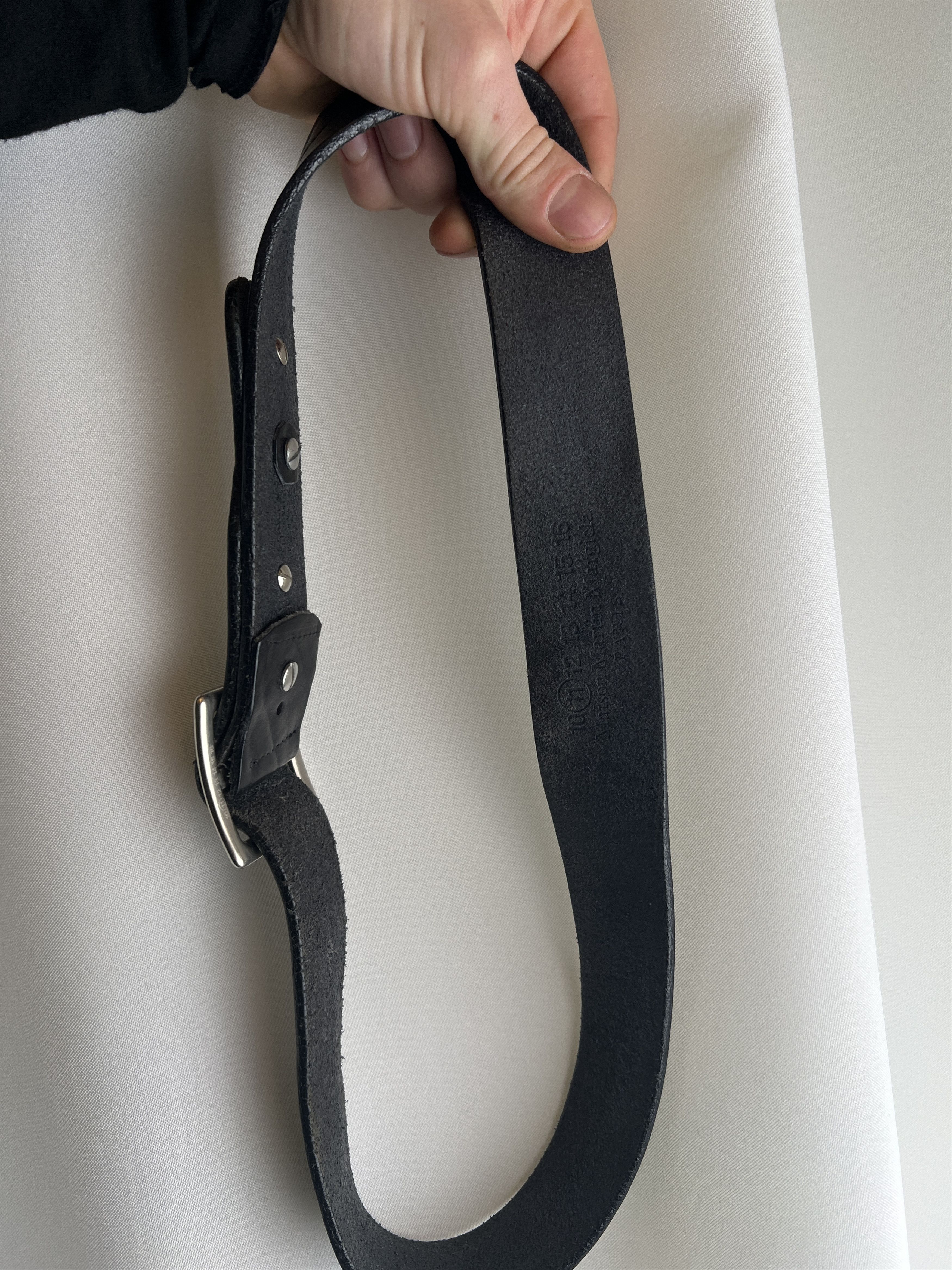 Maison Margiela Martin Margiela "Leather Belt" Size ONE SIZE - 18 Thumbnail