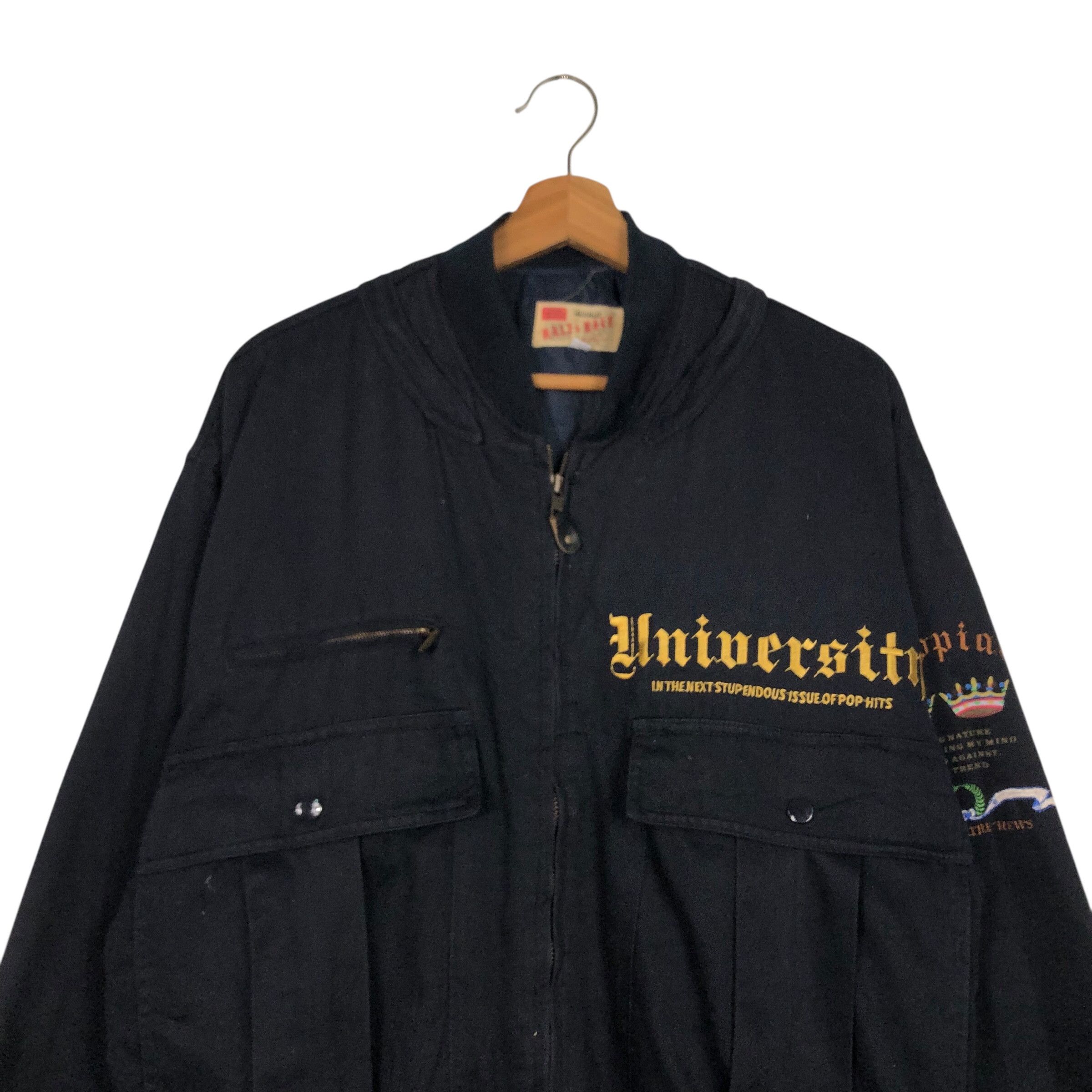 Japanese Brand 📌Vintage Wool Bomber Jacket University Embroidery Japan Size US M / EU 48-50 / 2 - 4 Thumbnail