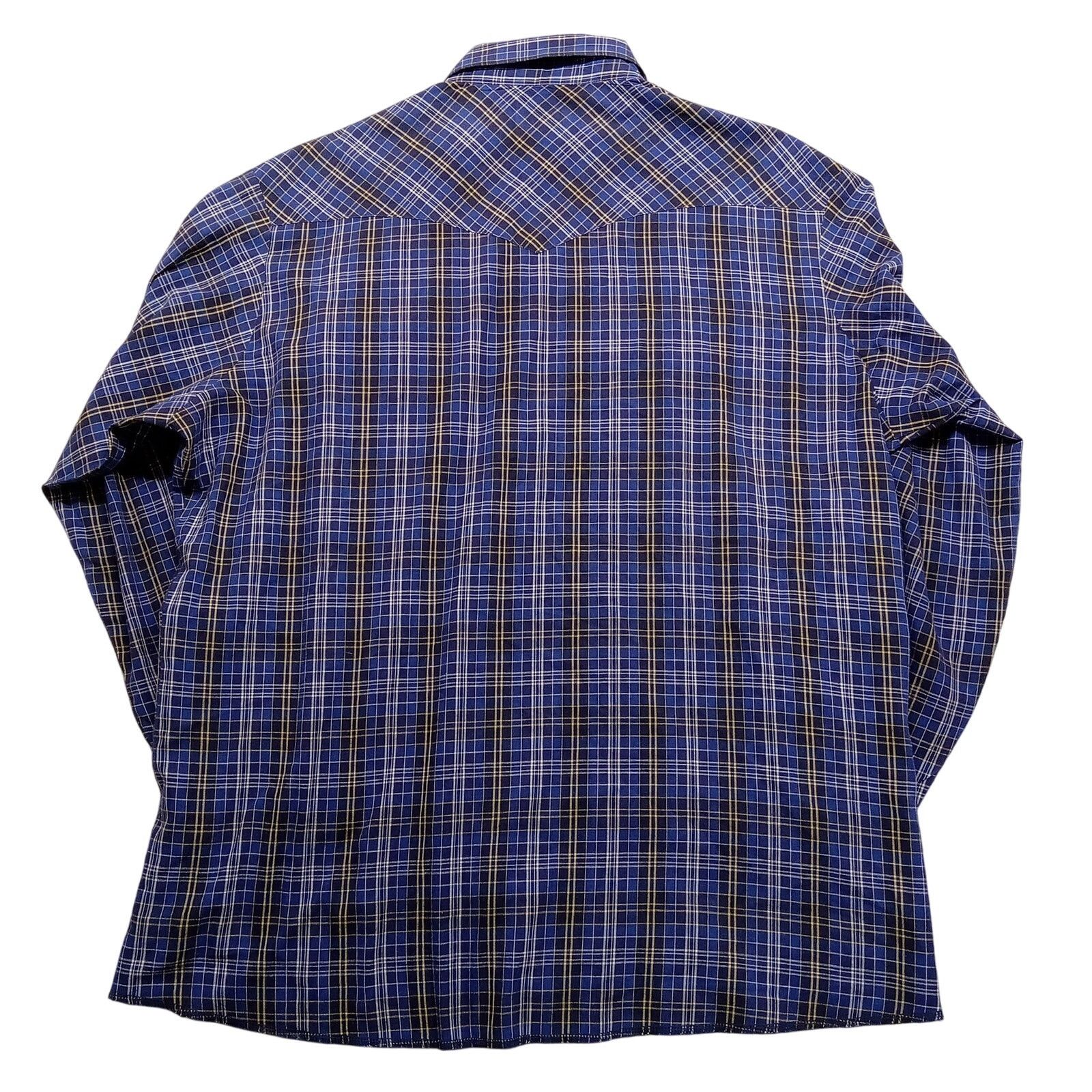 Wrangler Vintage Wrangler Shirt 2XL Men Pearl Snap Westernwear Plaid Size US XXL / EU 58 / 5 - 2 Thumbnail