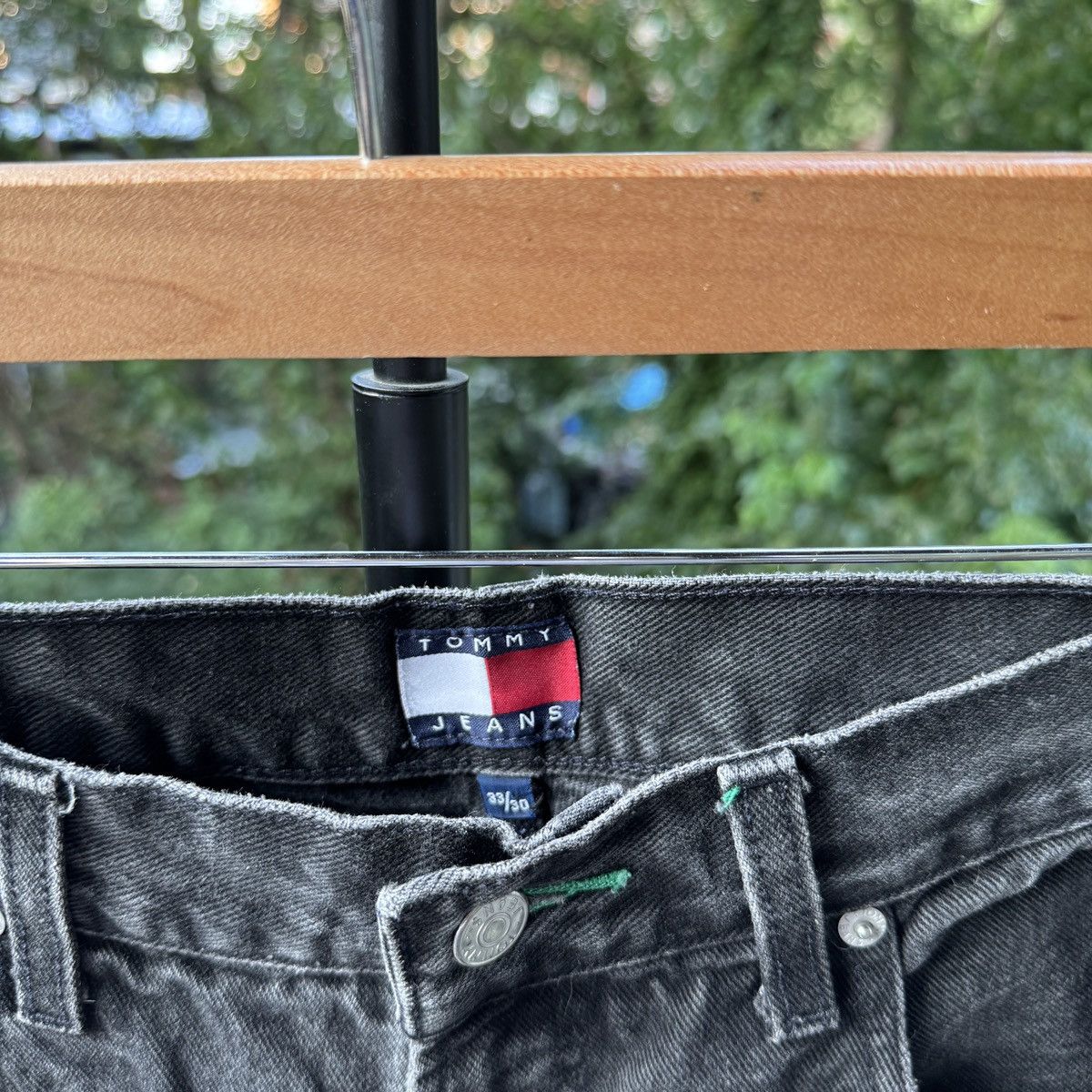 Vintage 90s Y2K Tommy Jeans Baggy Wide Carpenter ERD Skater Grunge Size US 33 - 4 Thumbnail