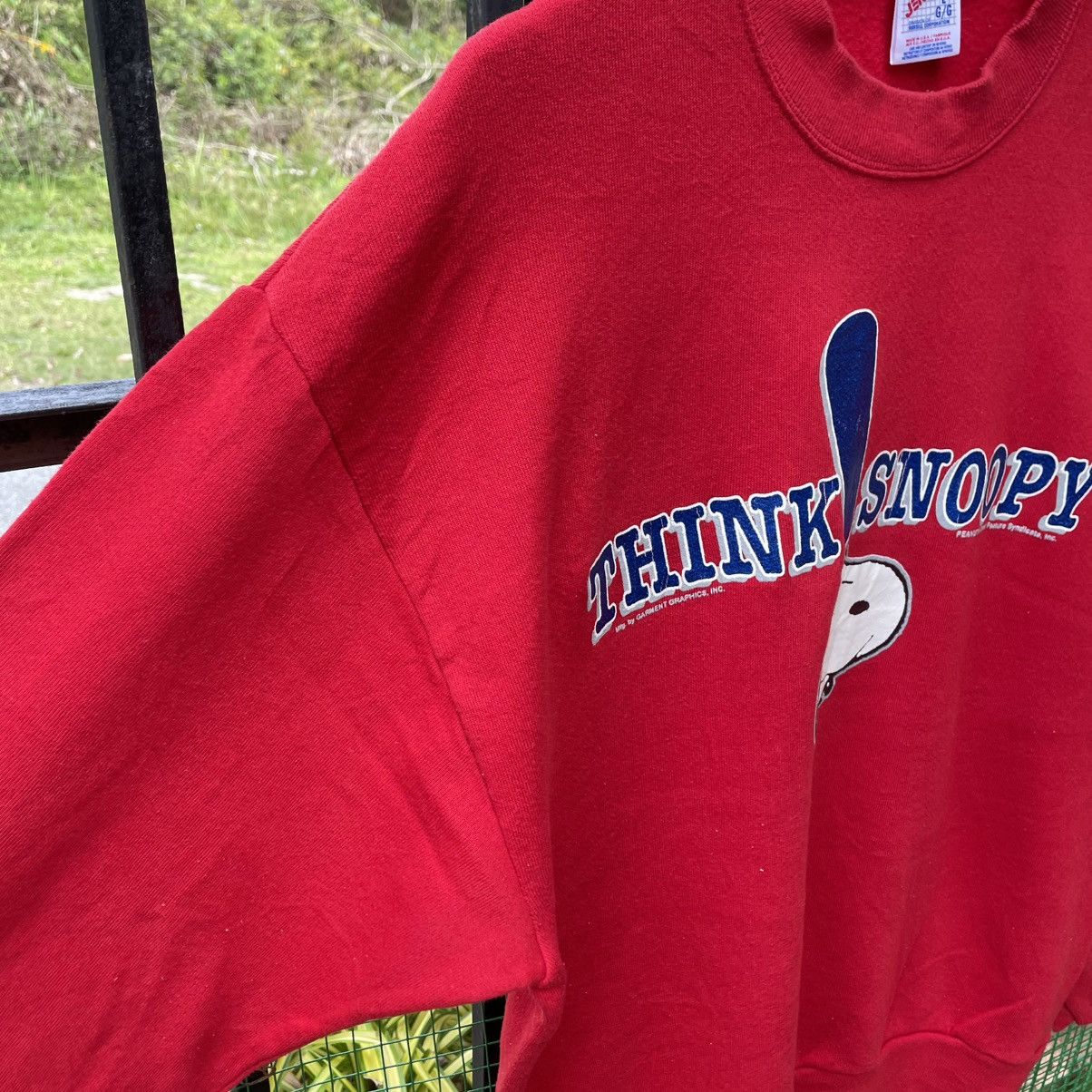 Peanuts 🔥Vintage 90s Peanuts Snoopy Crewneck Jumper Sweatshirts Size US M / EU 48-50 / 2 - 9 Thumbnail