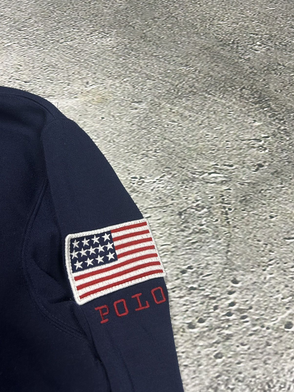 Polo Ralph Lauren Polo Ralph Lauren hoodie USA flag big logo navy Chief Keef Size US XL / EU 56 / 4 - 3 Thumbnail