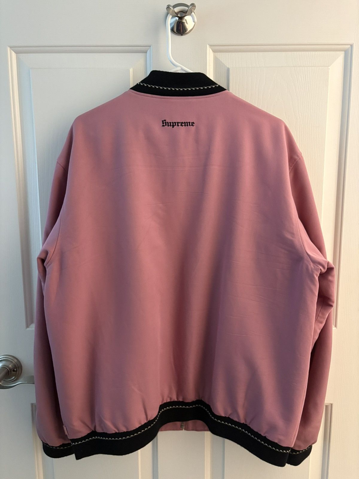 Supreme Supreme Diamond Rayon Bomber Dusty Pink Size US XL / EU 56 / 4 - 3 Thumbnail