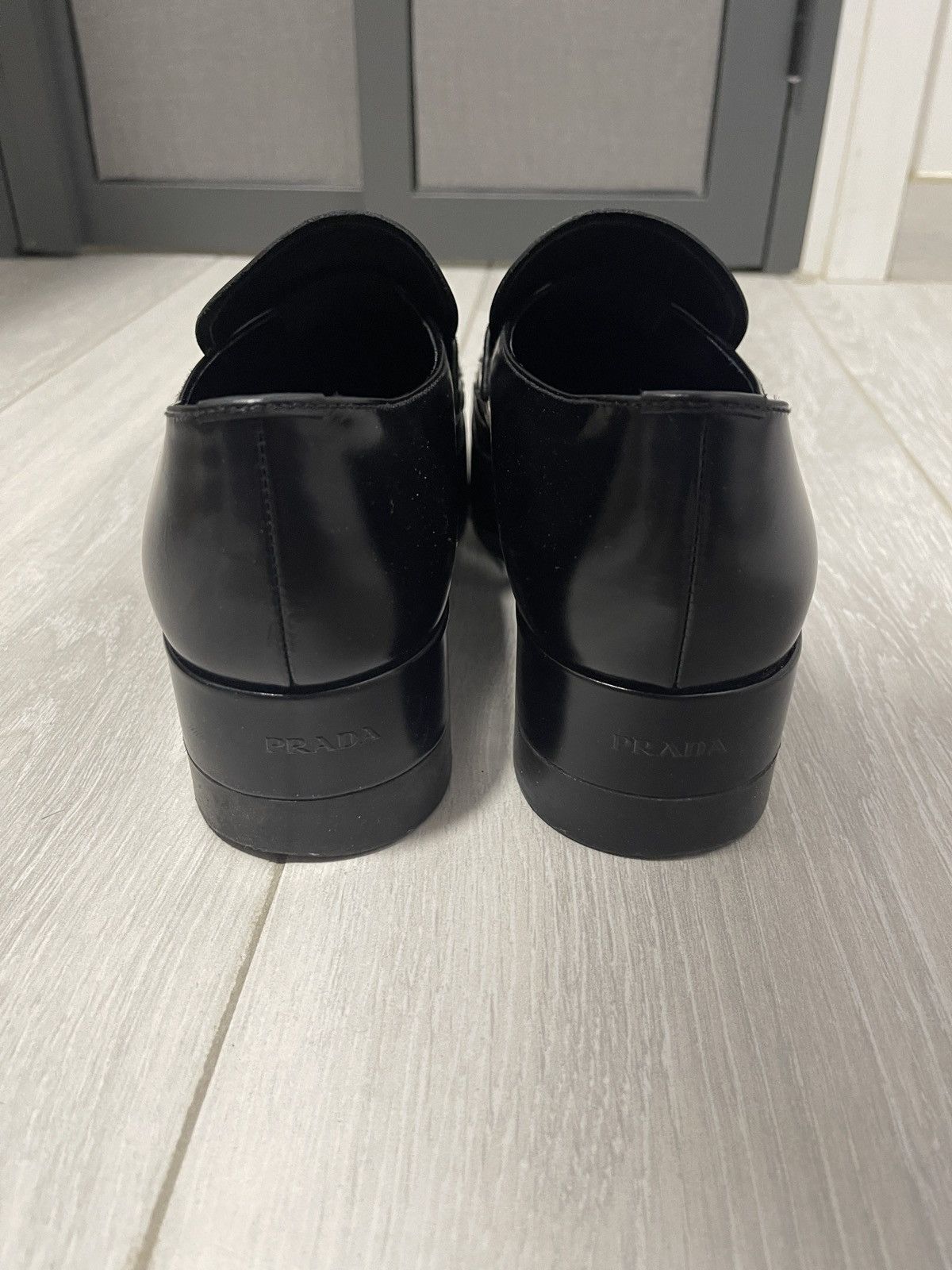 Prada Prada Logo Square Toe Loafers Size US 8 / EU 41 - 8 Thumbnail