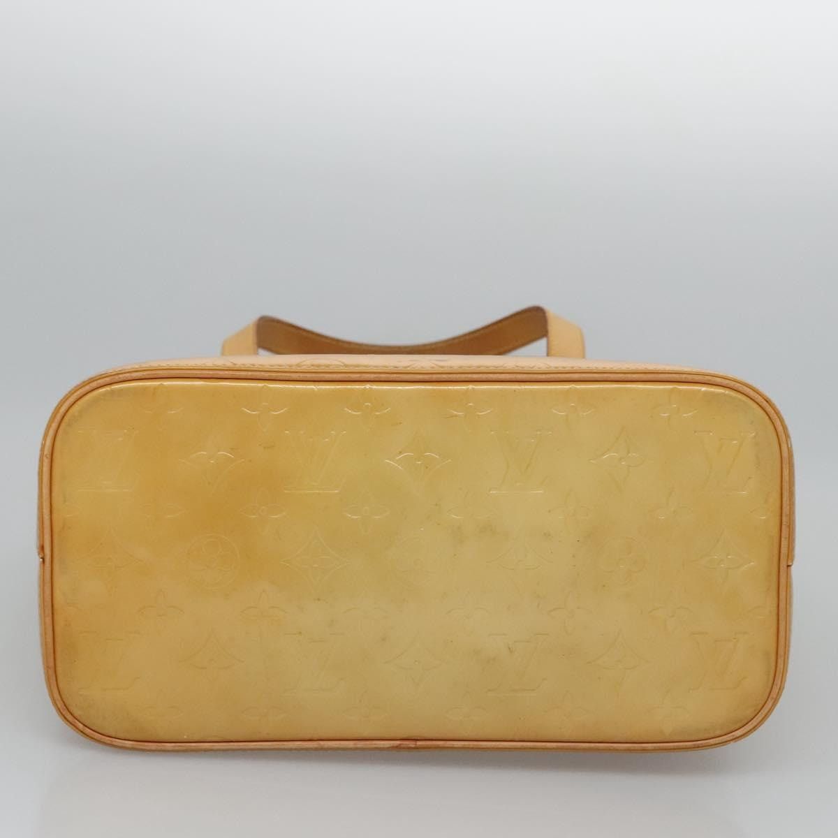 Louis Vuitton LOUIS VUITTON Monogram Vernis Houston Hand Bag Beige M91004 Size ONE SIZE - 6 Thumbnail