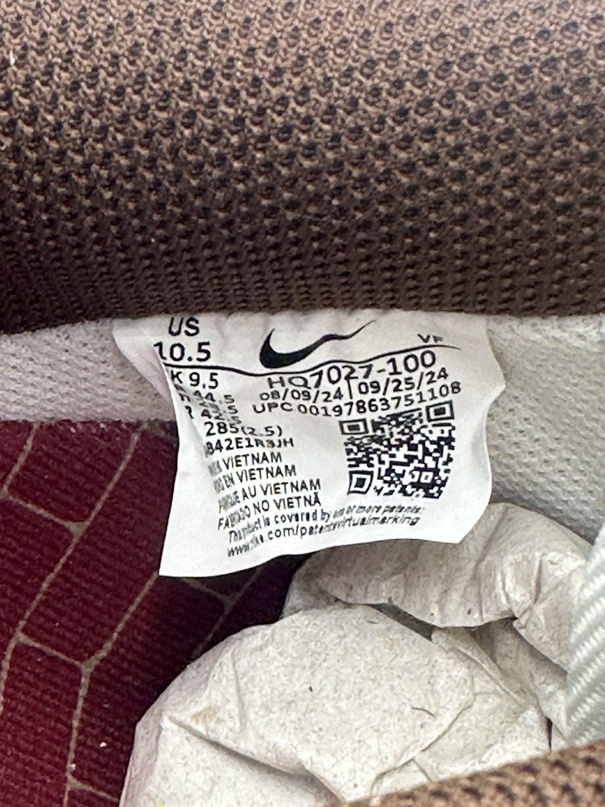 NCAA Nike Air Force 1 Low '07 Howard University Yardrunners Size US 10.5 / EU 43-44 - 8 Thumbnail