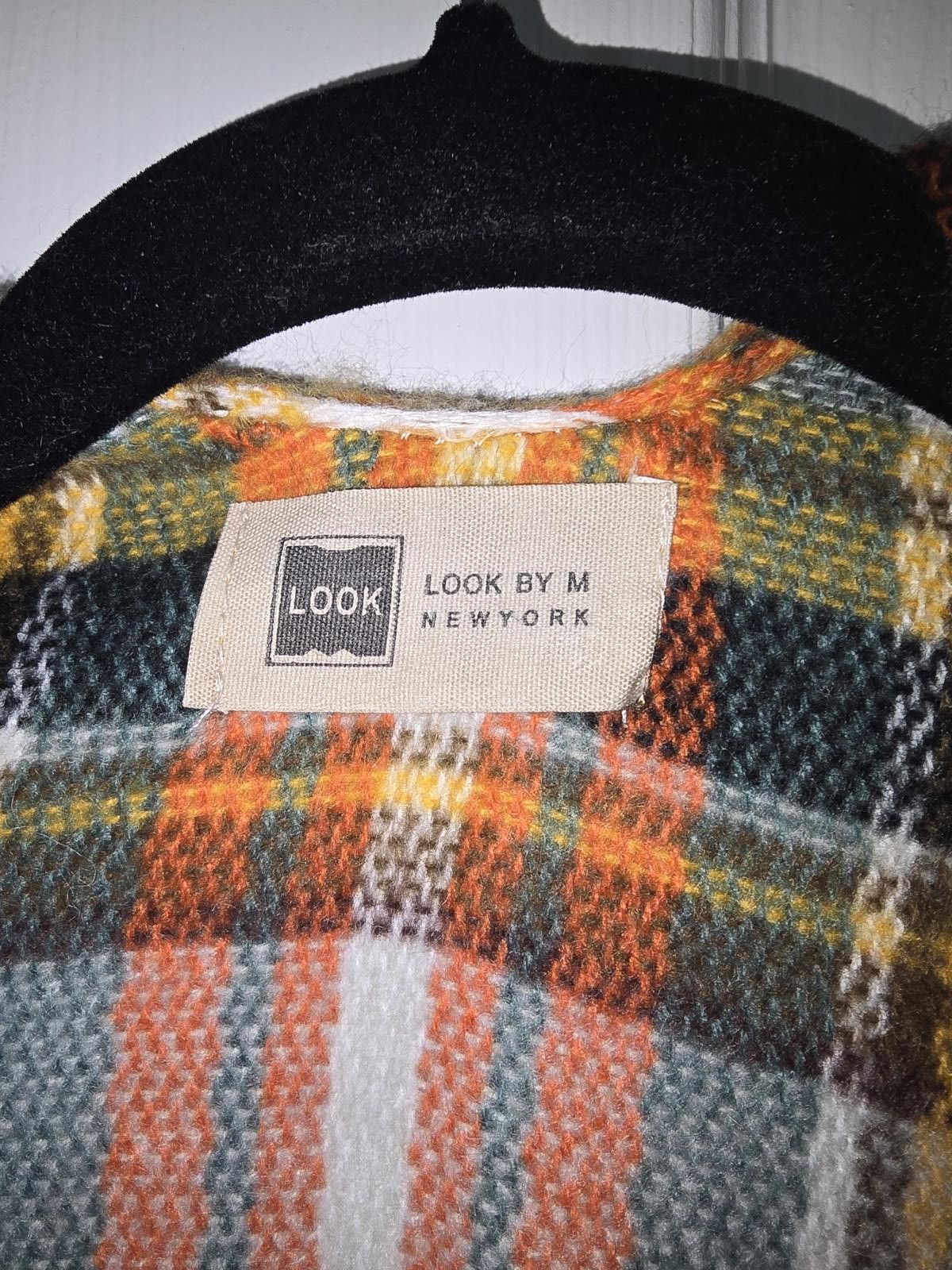 Other Look by M New York Plaid Shawl Wrap Poncho Size ONE SIZE - 3 Thumbnail