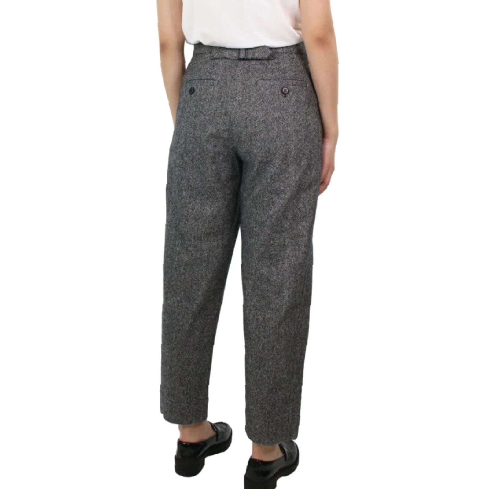 ME+EM VINTAGE ME+EM Grey High Rise Wool Silk Blend Trousers Pants Size 4 Size 27" / US 4 / IT 40 - 3 Thumbnail