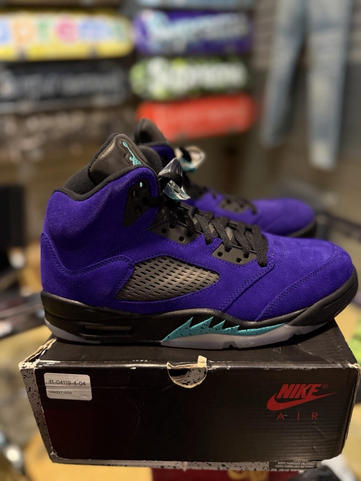 Jordan Brand Jordan 5 Retro Alternate Grape 2020 Size 10 Pre-Owned Purple Size US 10 / EU 43 - 6 Thumbnail
