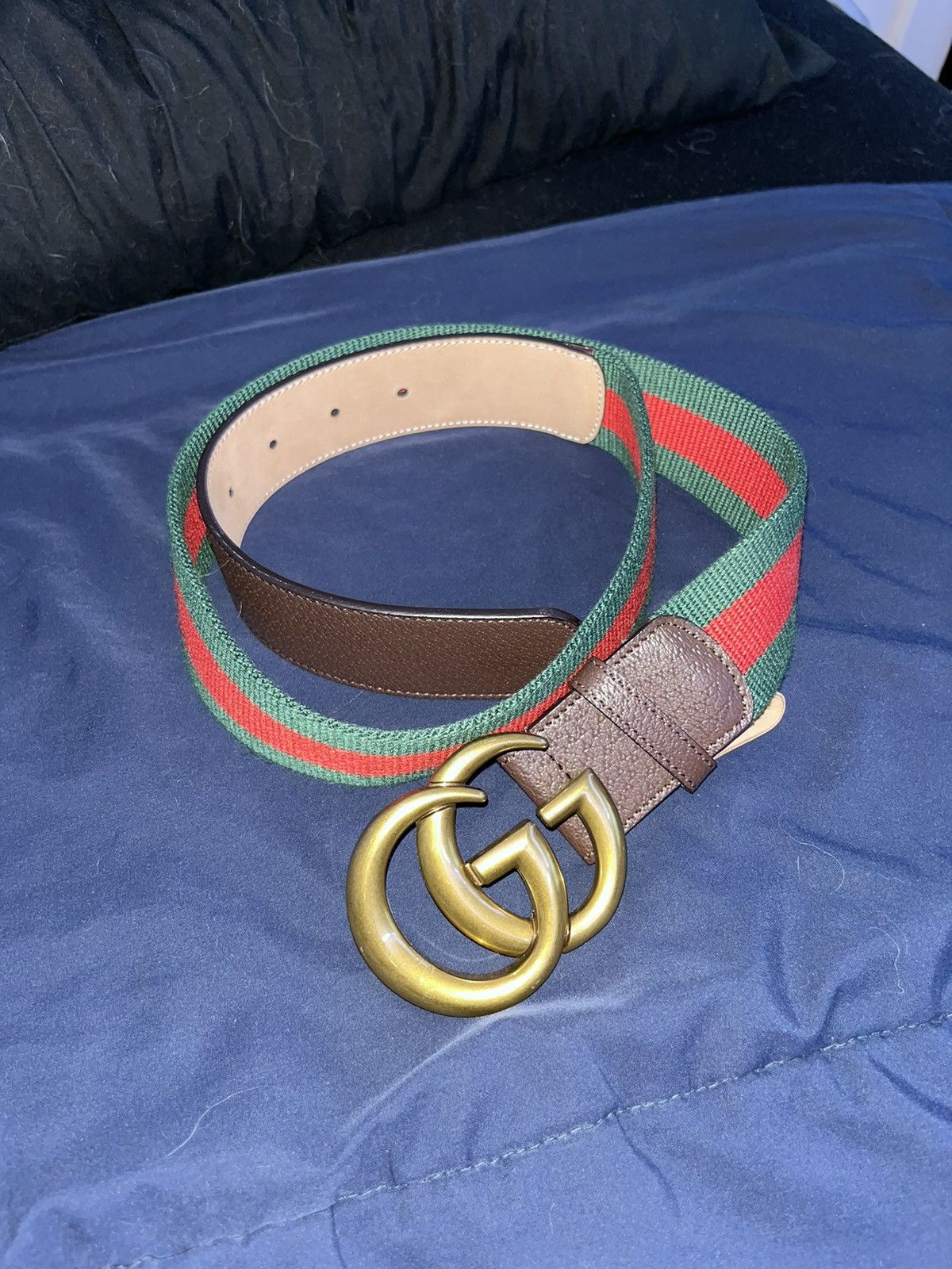 genuine leather gucci belt men