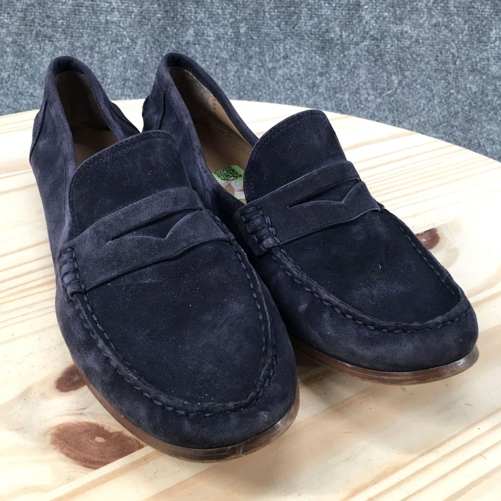 Banana Republic Banana Republic Shoes Womens 8.5M Penny Loafers Flats Blue Suede Slip On Low Top Womens Flat Shoes Blue Suede Penny Loafers Banana Republic Shoes Size M / US 6-8 / IT 42-44 - 3 Thumbnail