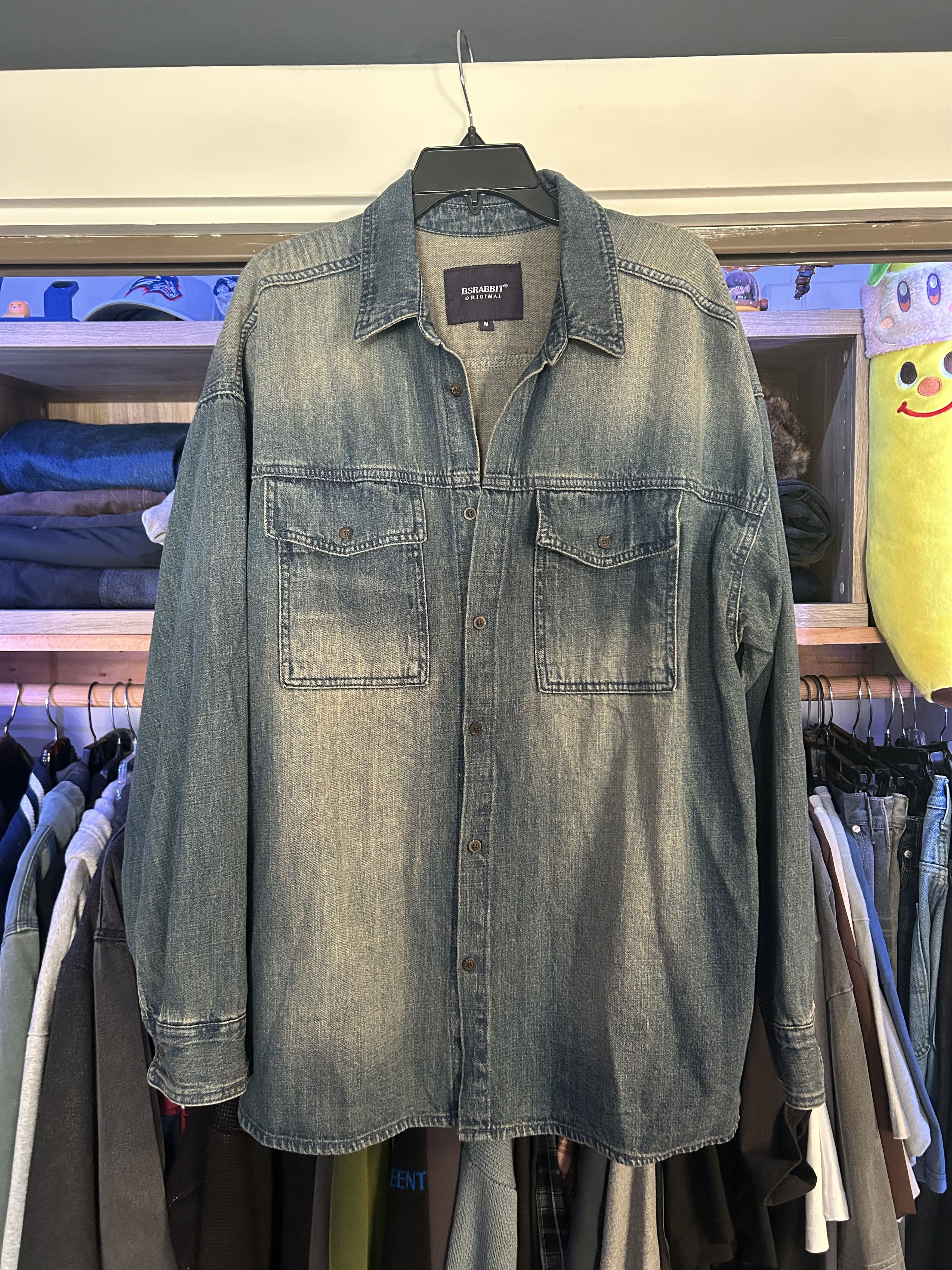 Vintage Denim Shirt Size US L / EU 52-54 / 3 - 1 Thumbnail