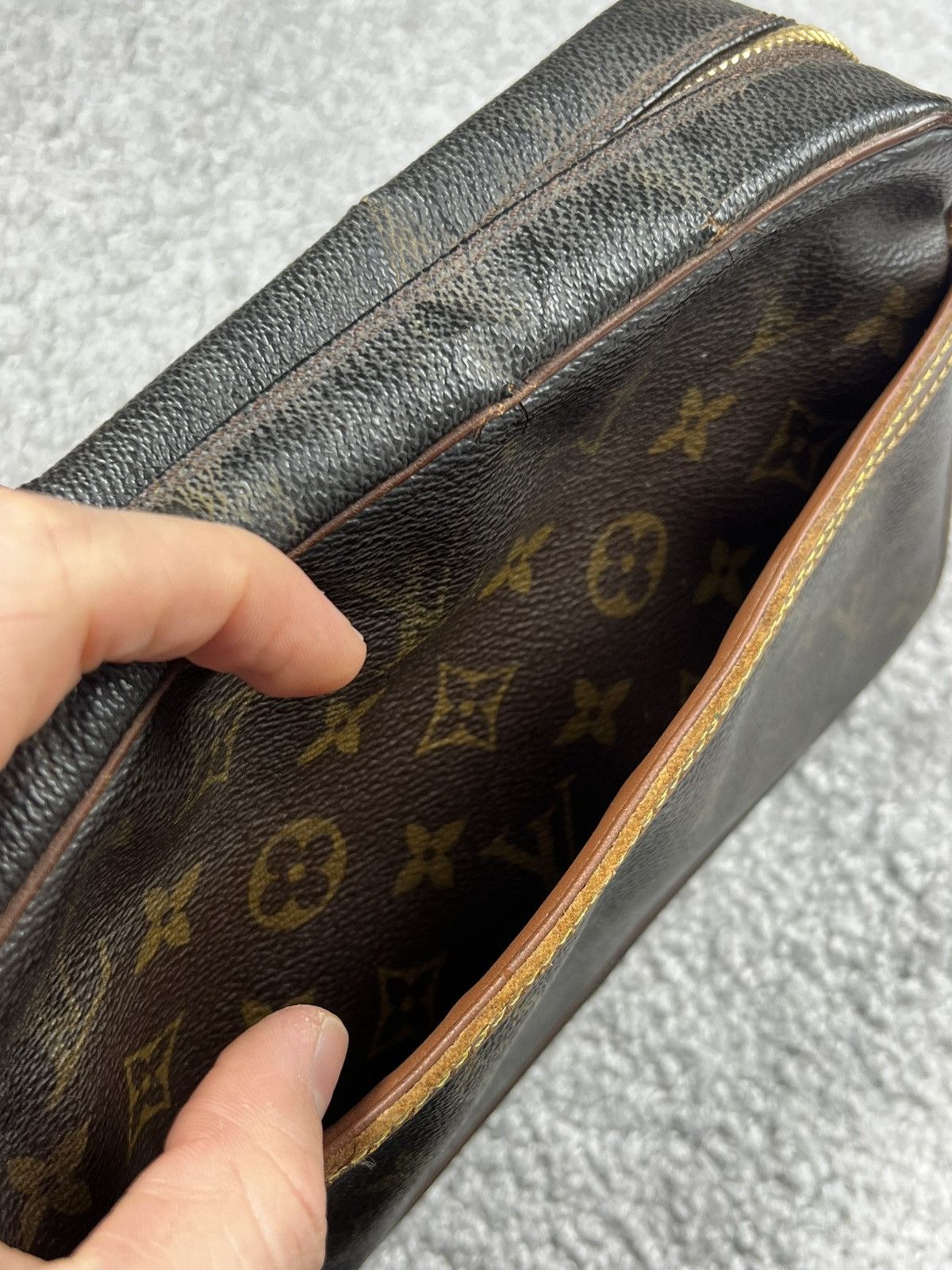 LOUIS VUITTON Monogram Compiegne 23 Clutch Bag