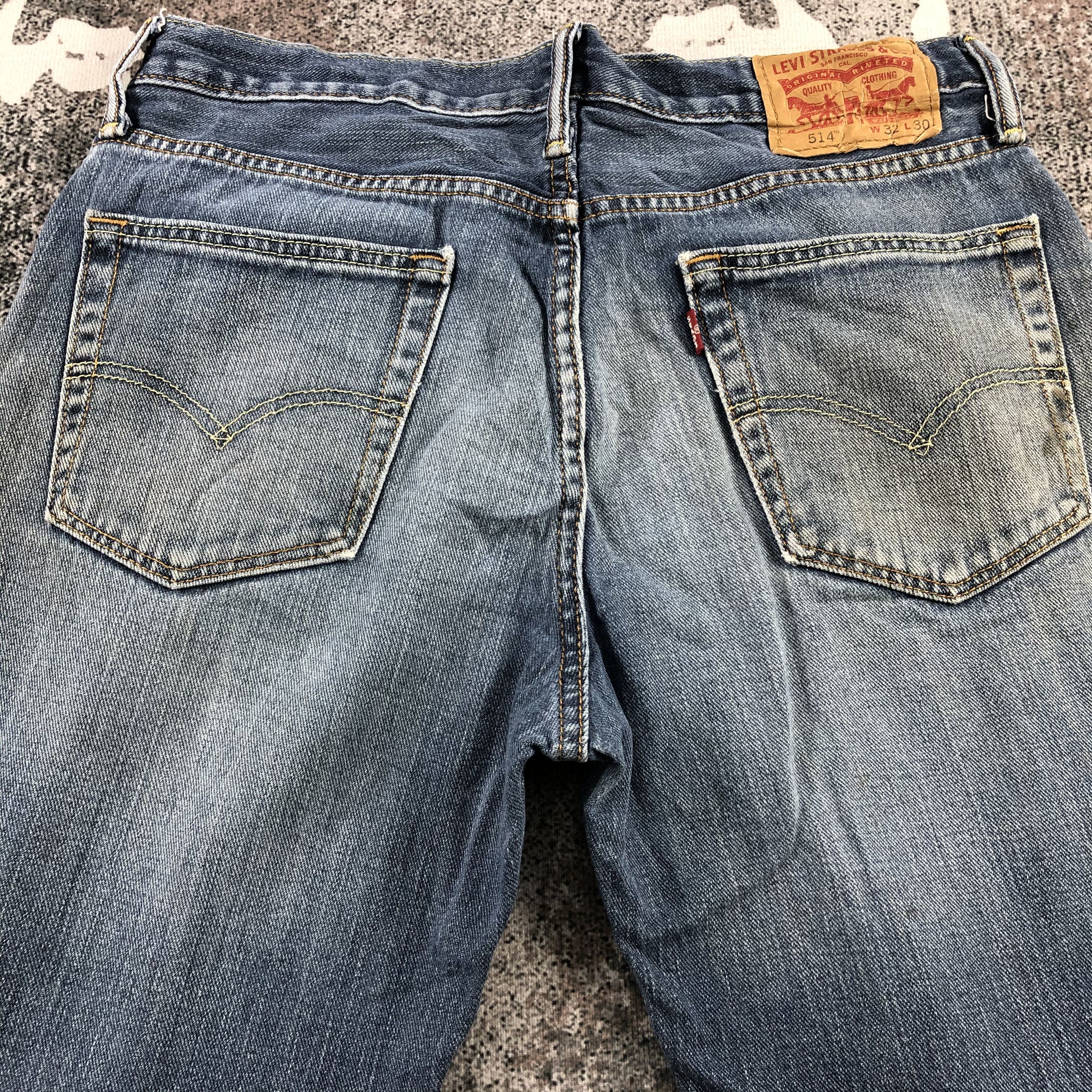Levi's Vintage Levi's 514 Jeans Blue Wash Denim KJ1025 Size US 32 / EU 48 - 4 Thumbnail