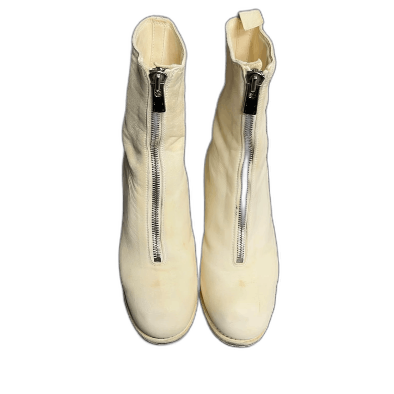 Guidi Latest White Leather Ankle Boots-yf Size US 6.5 / EU 39-40 - 1 Thumbnail