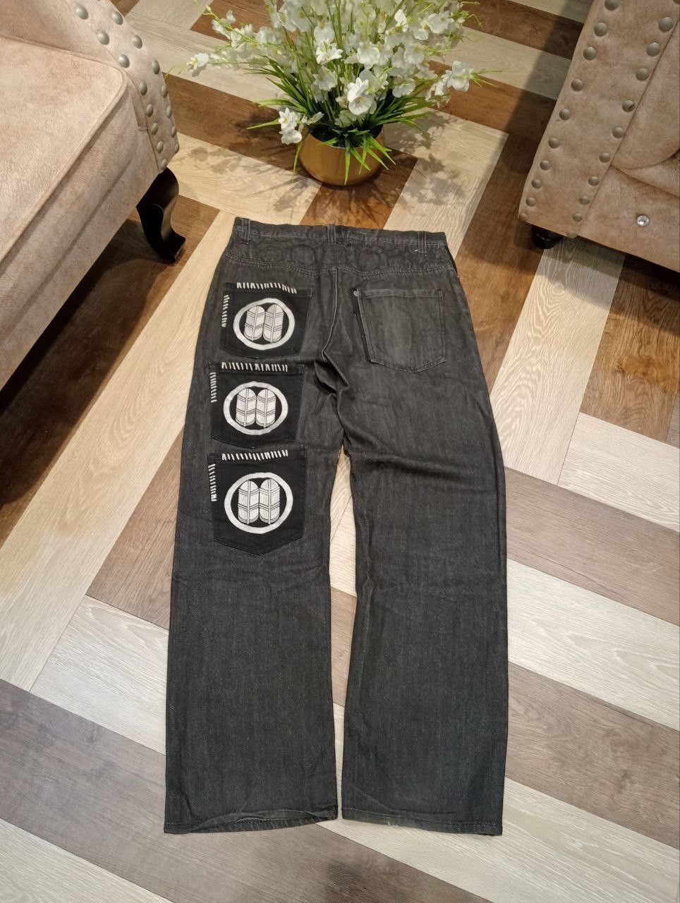 Japanese Brand JAPANESE SUKAJAN BLACK DENIM PANTS Size US 32 / EU 48 - 7 Thumbnail