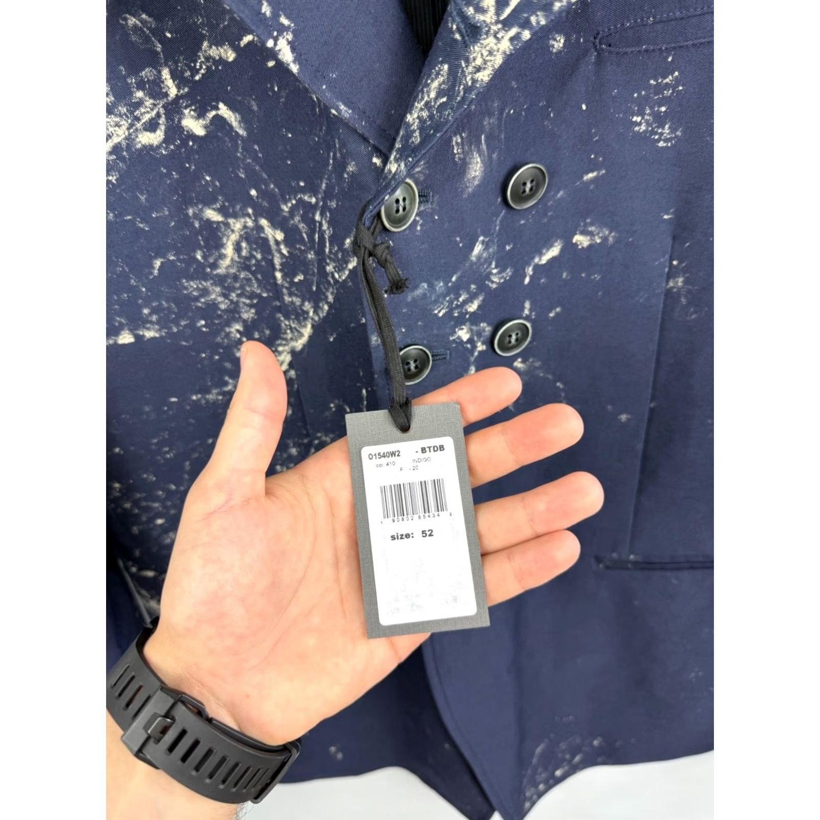 John Varvatos John Varvatos Archival Art Blazer Jacket Blazer Men's 52 Dark Blue Italy 1990s 2020s N/A Size 52R - 7 Thumbnail